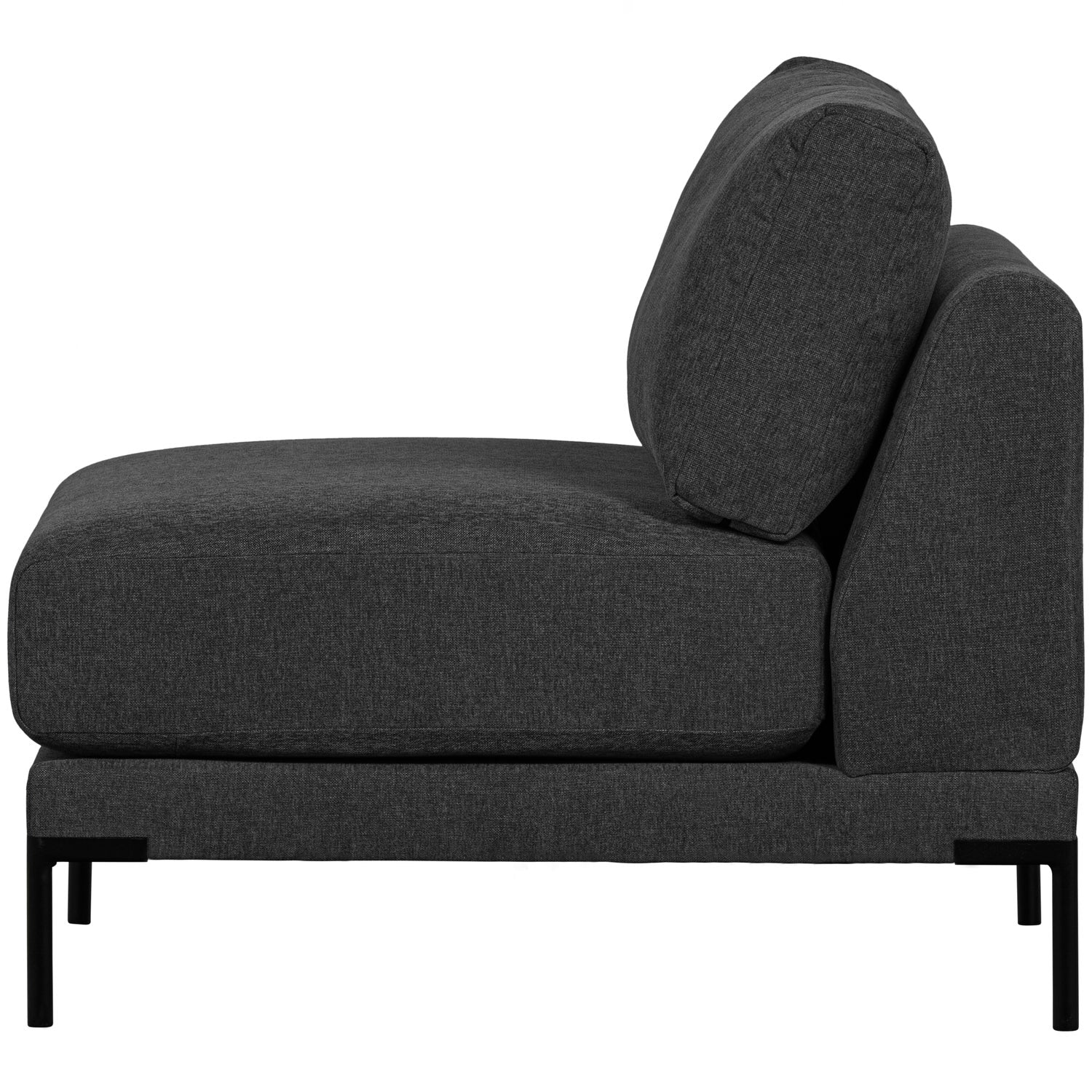 Armchair / COUPLE module in anthracite