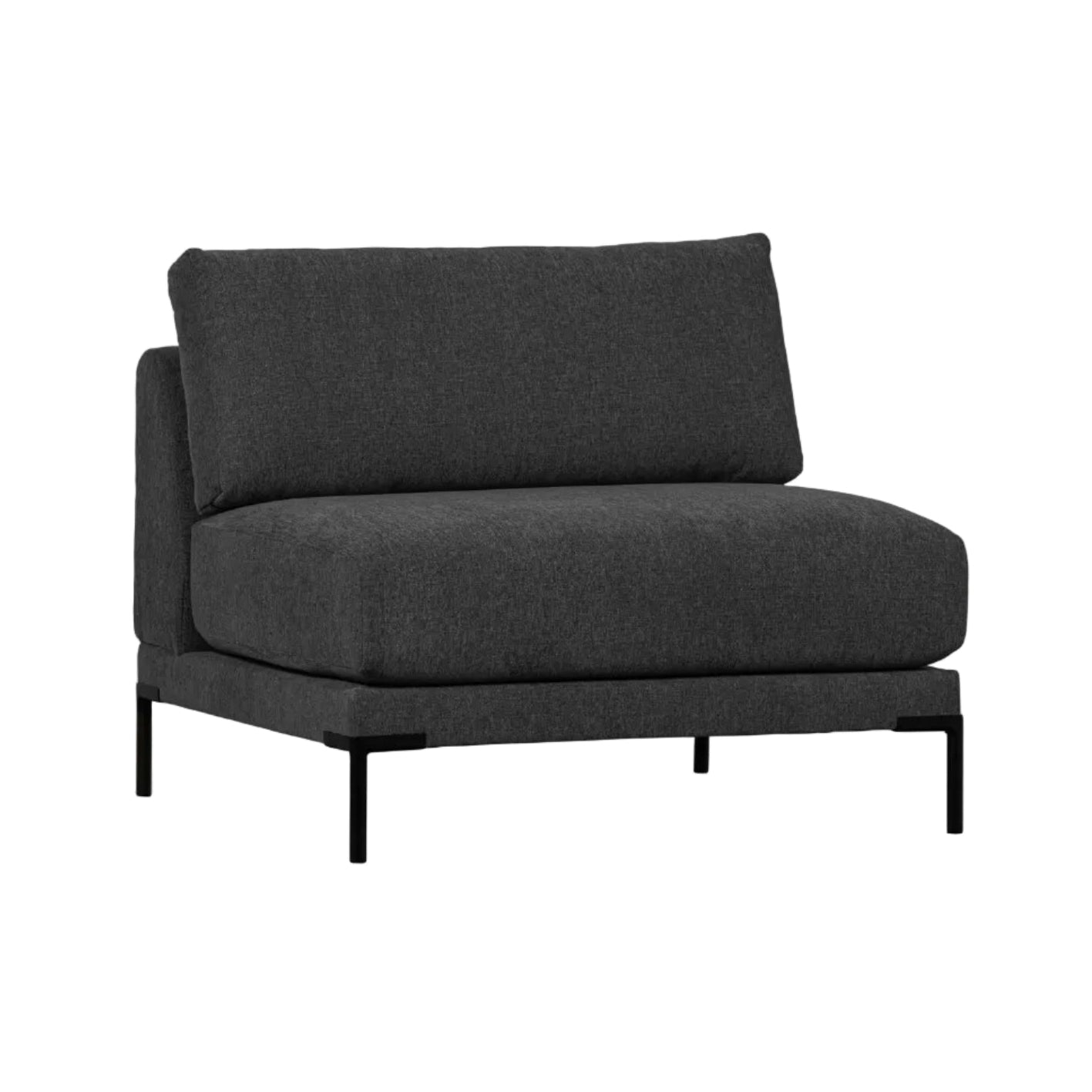 Armchair / COUPLE module in anthracite