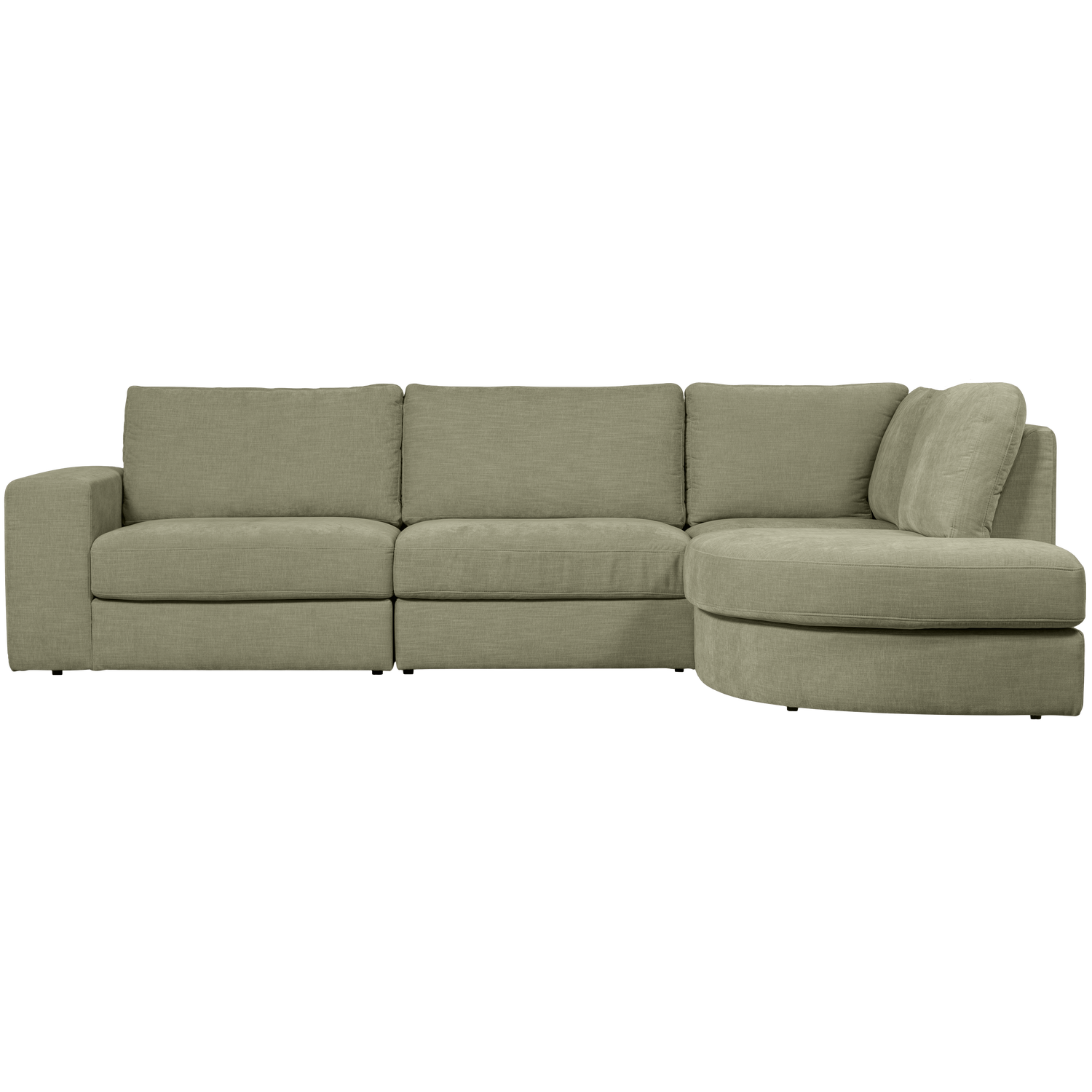 Right-facing FAMILY corner sofa green