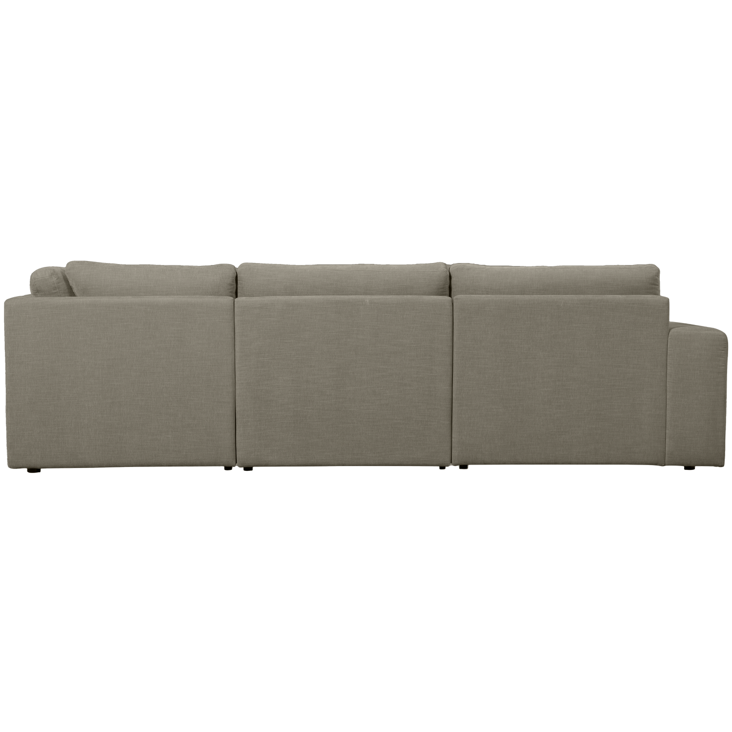 Right-facing FAMILY corner sofa warm gray