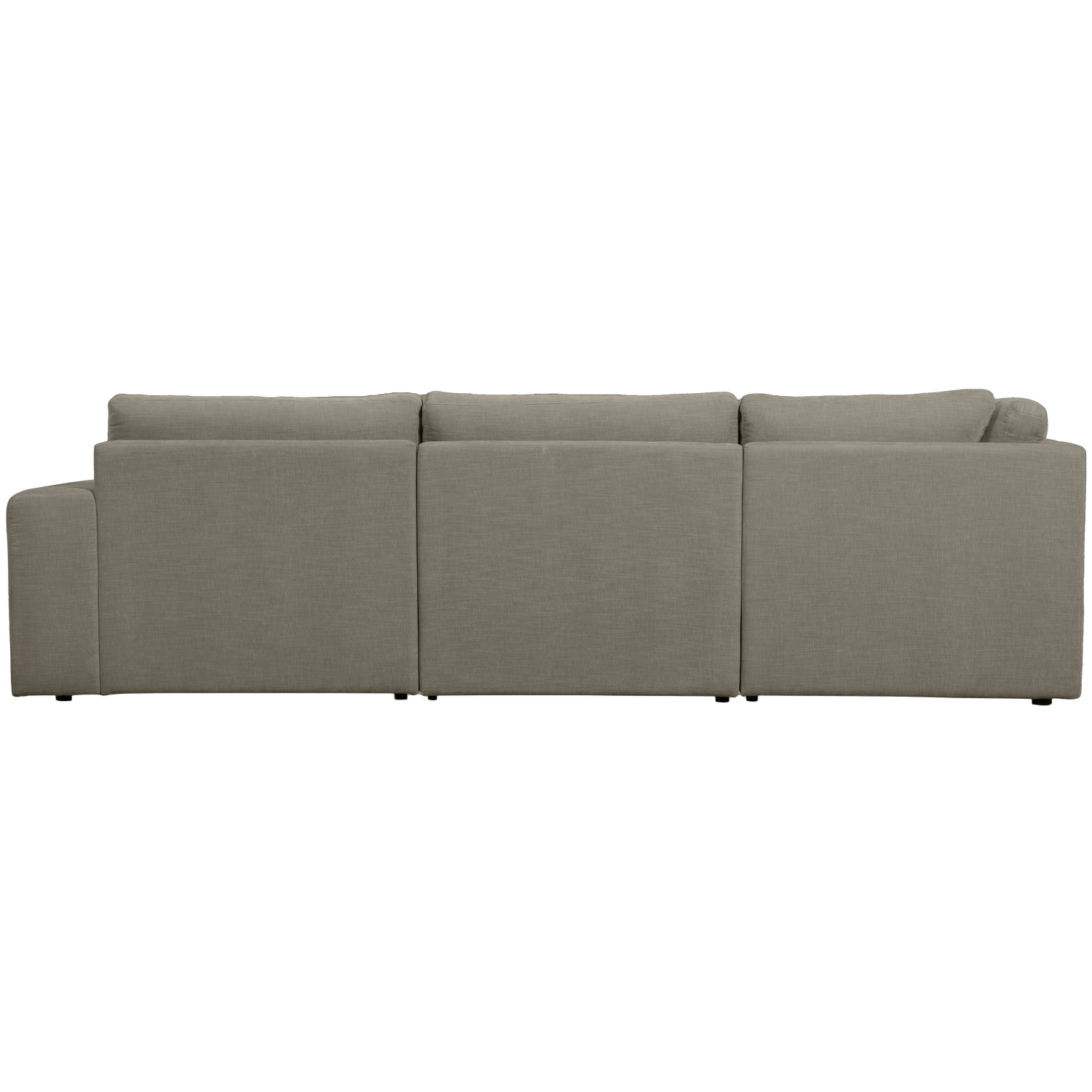 Left-facing FAMILY corner sofa in warm gray