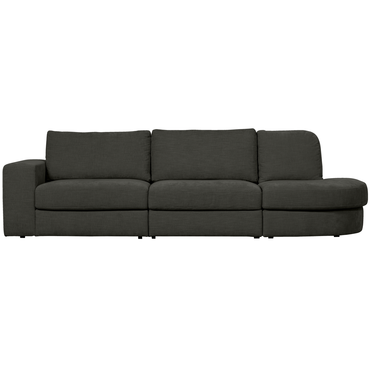 Right-facing open sofa FAMILY in anthracite