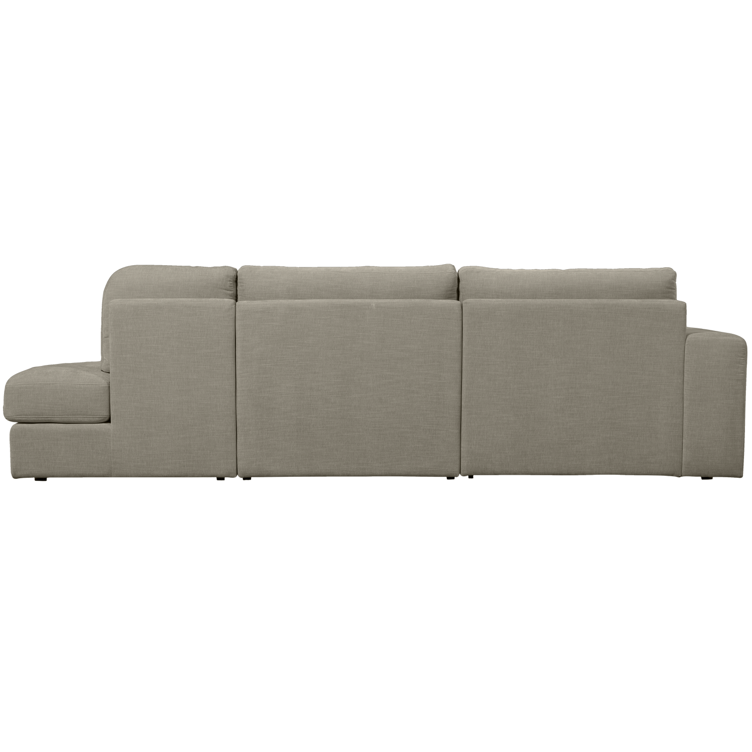 Right-facing open FAMILY sofa in warm gray