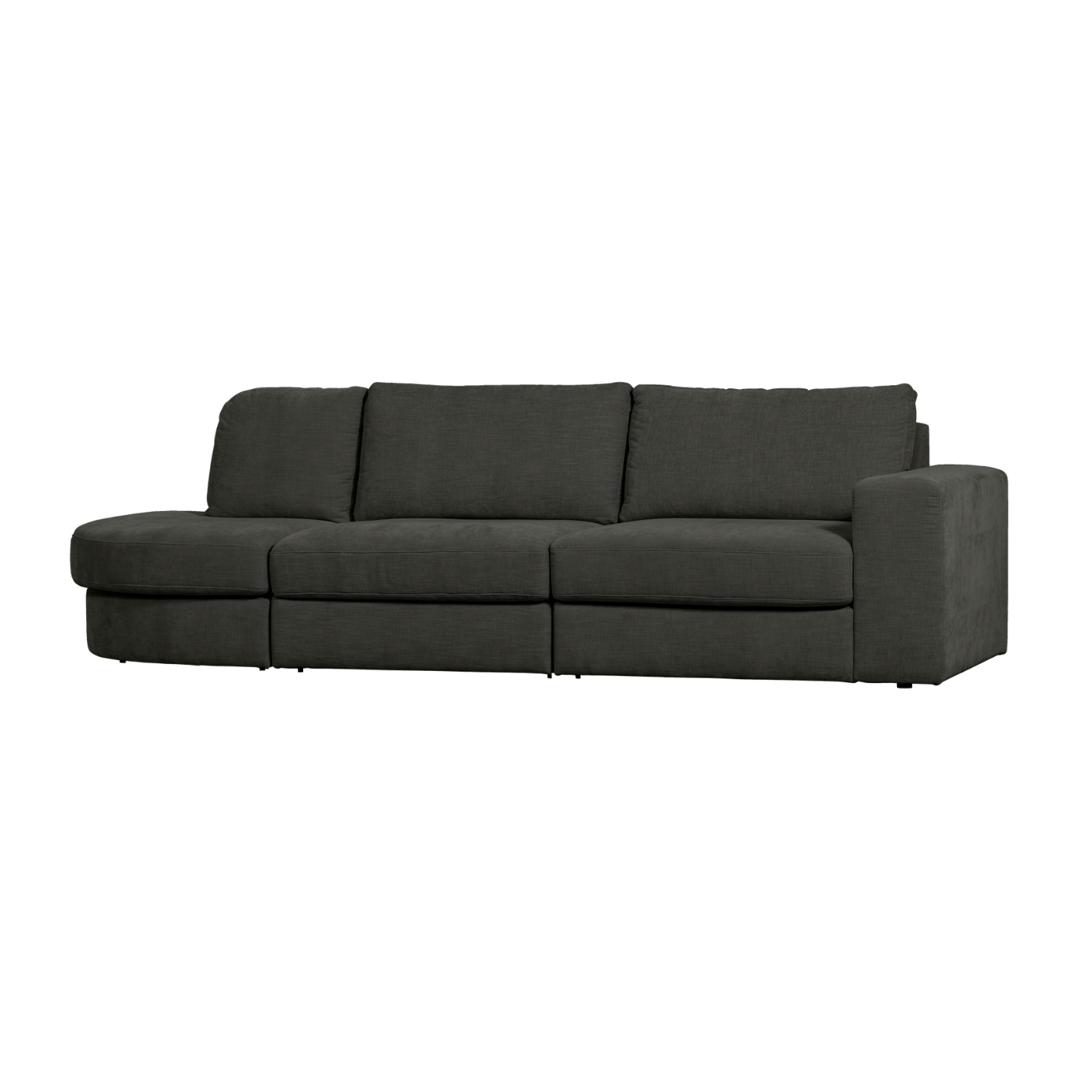 Left-Open FAMILY Sofa in Anthracite