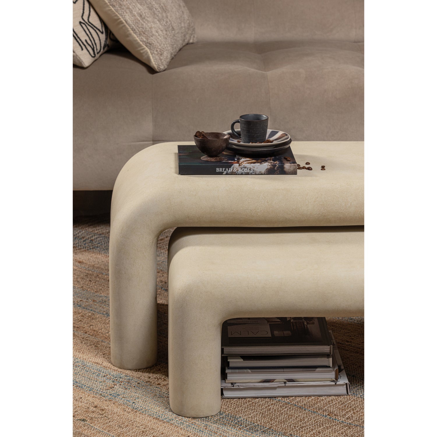 Beige Tabelle Set
