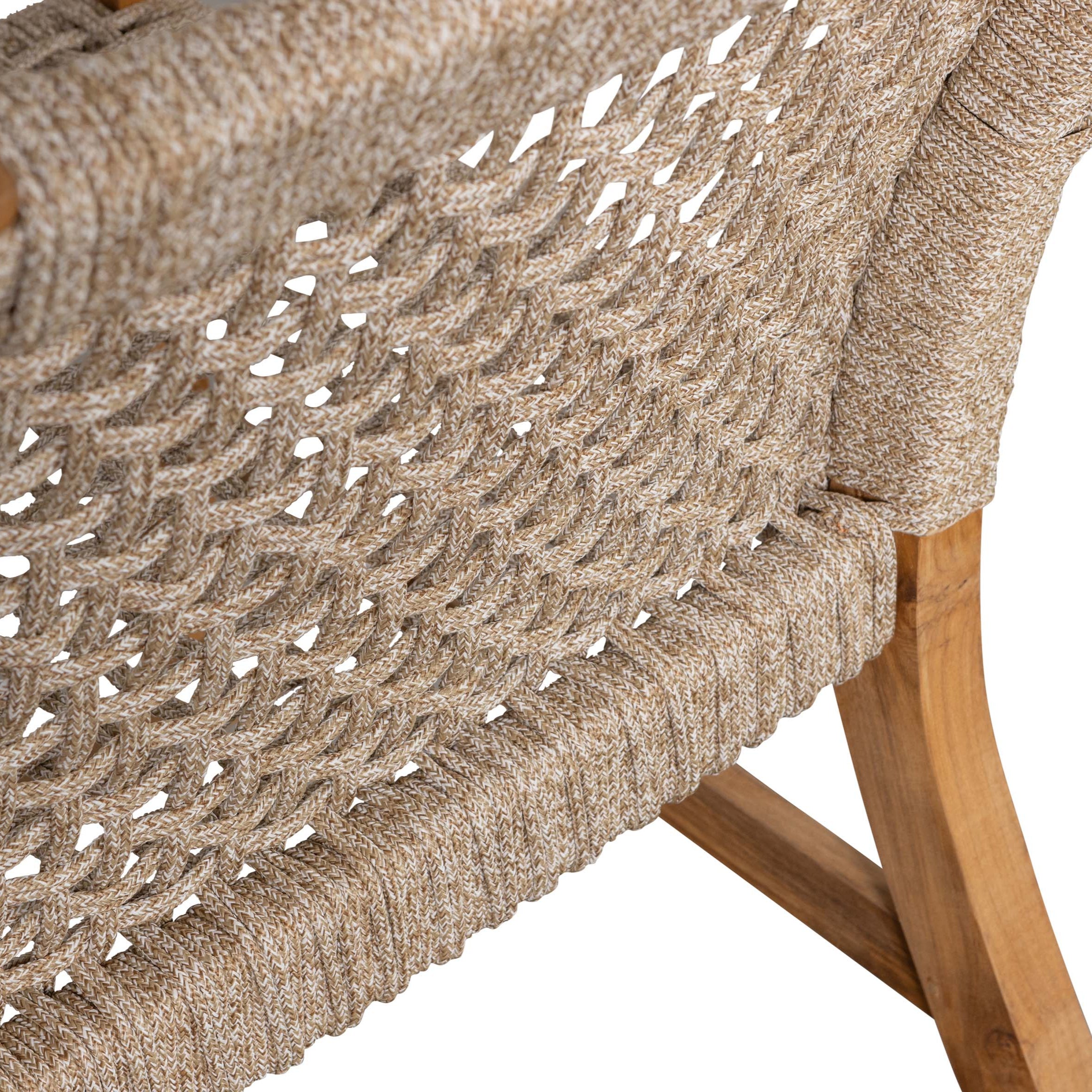Garden armchair cooper wood