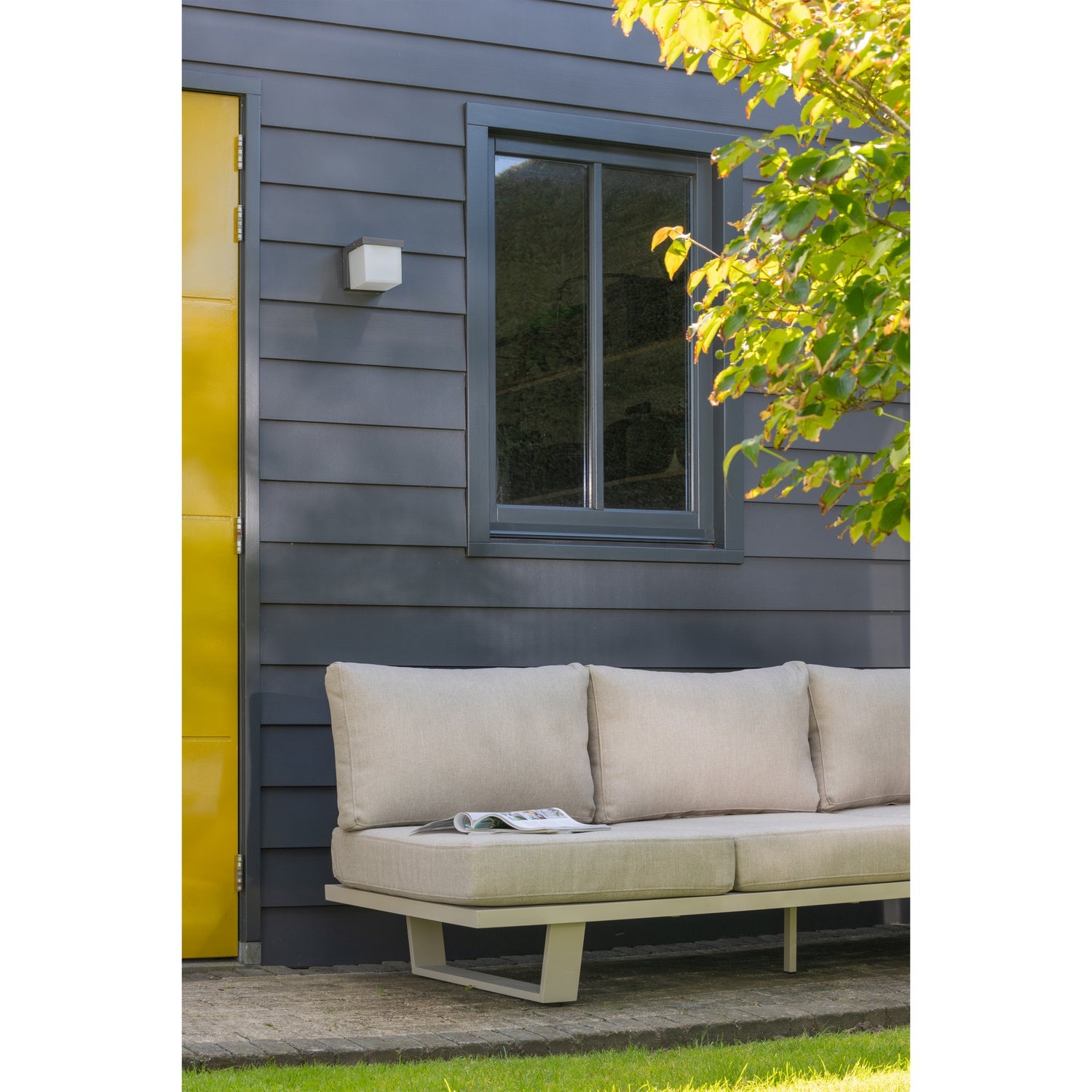 3-Seater Garden Sofa BEAR Sand Gray