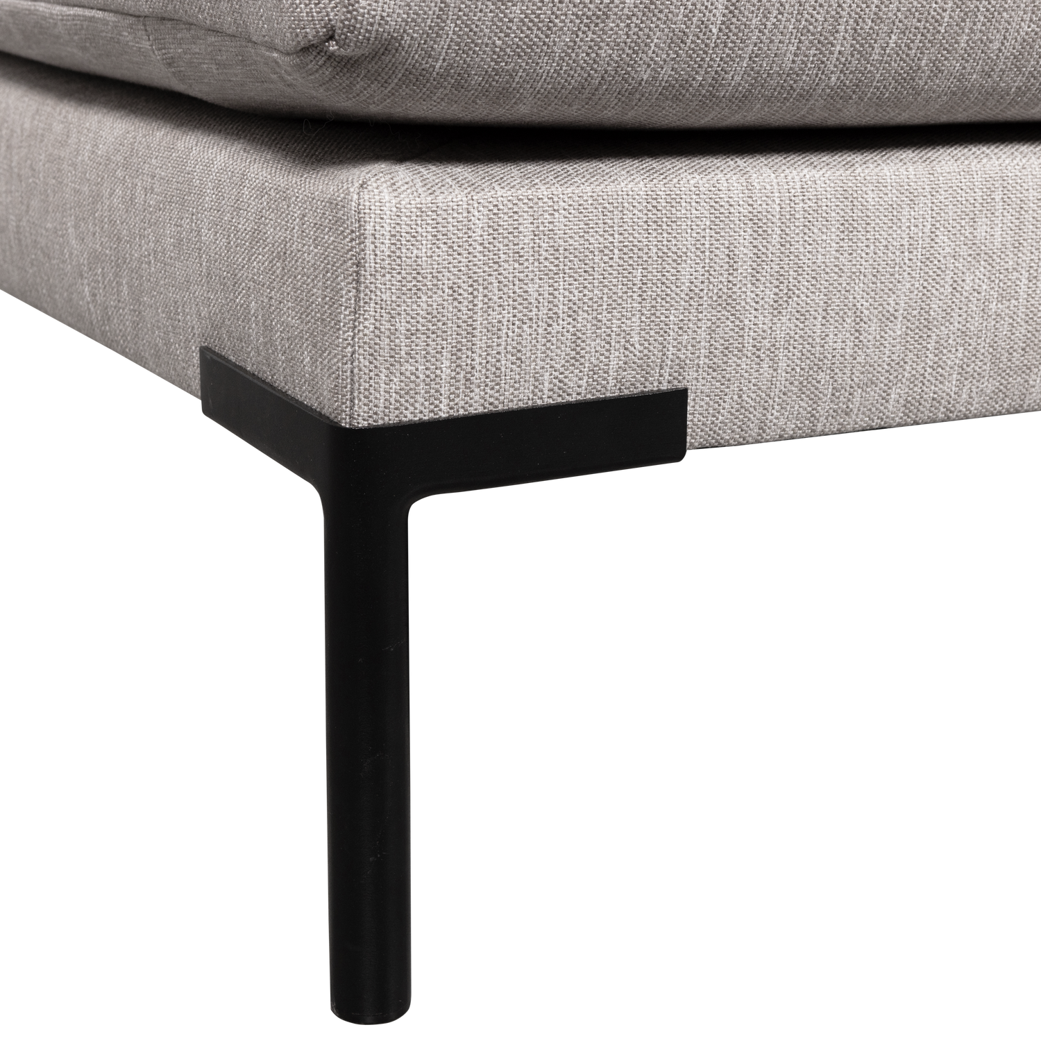 Left-sided Settee COUPLE DINING BENCH light gray