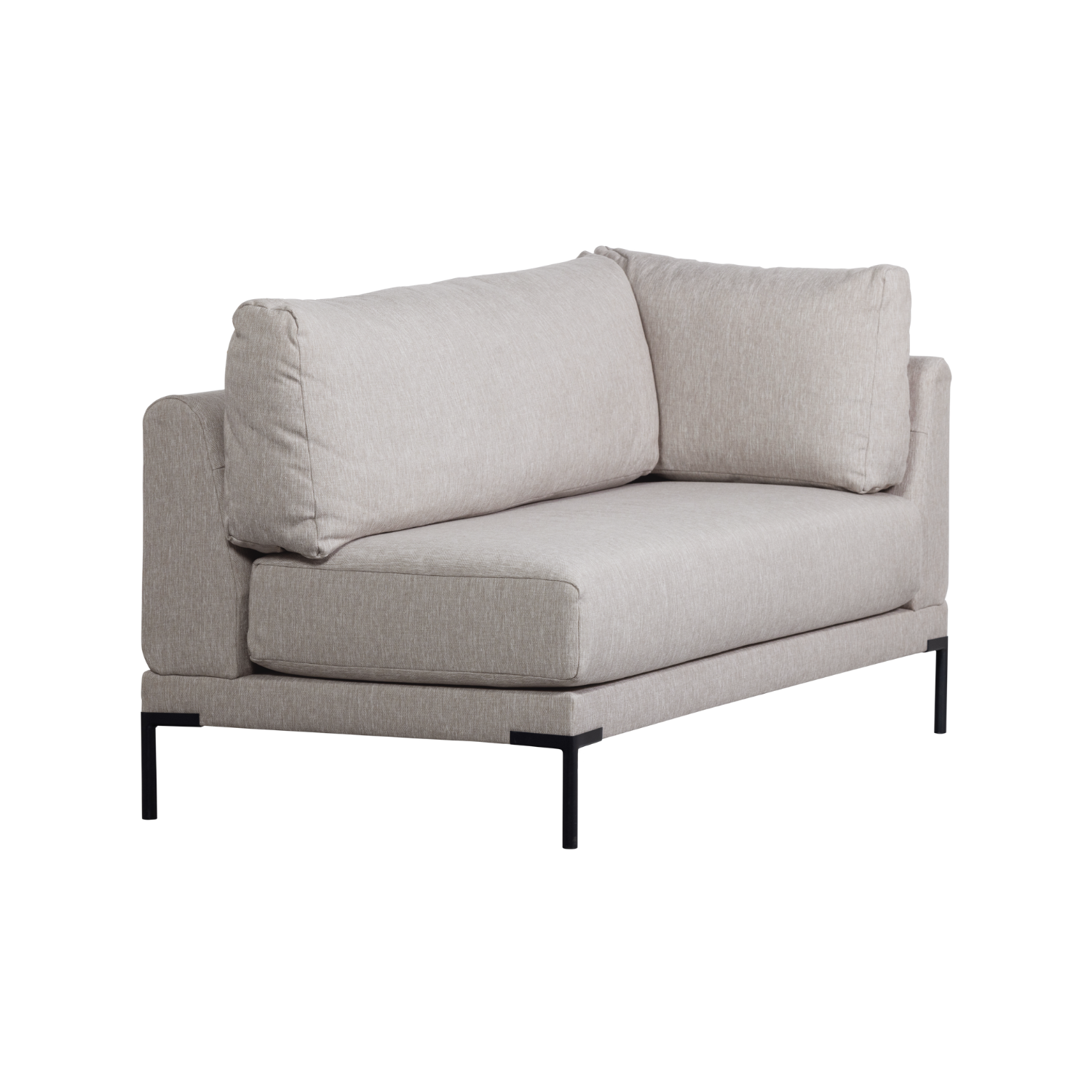 Left-sided Settee COUPLE DINING BENCH light gray