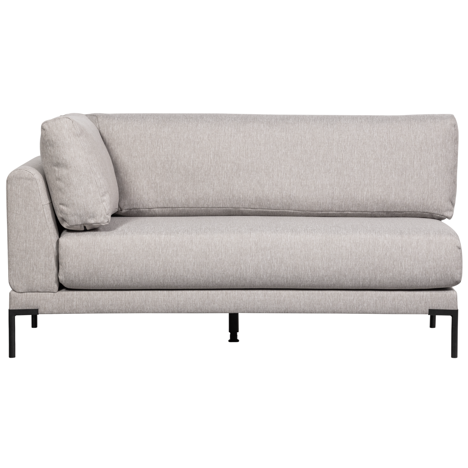 Right-facing Settee COUPLE DINING BENCH light gray