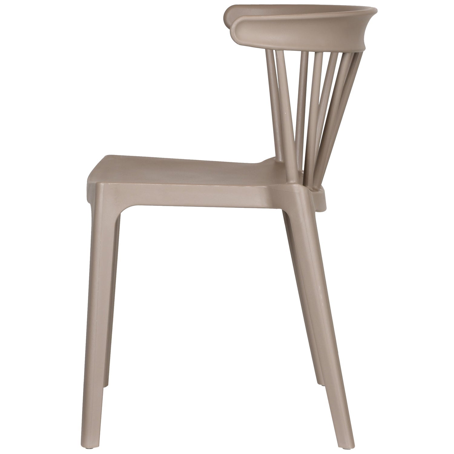 Garden chair is beige