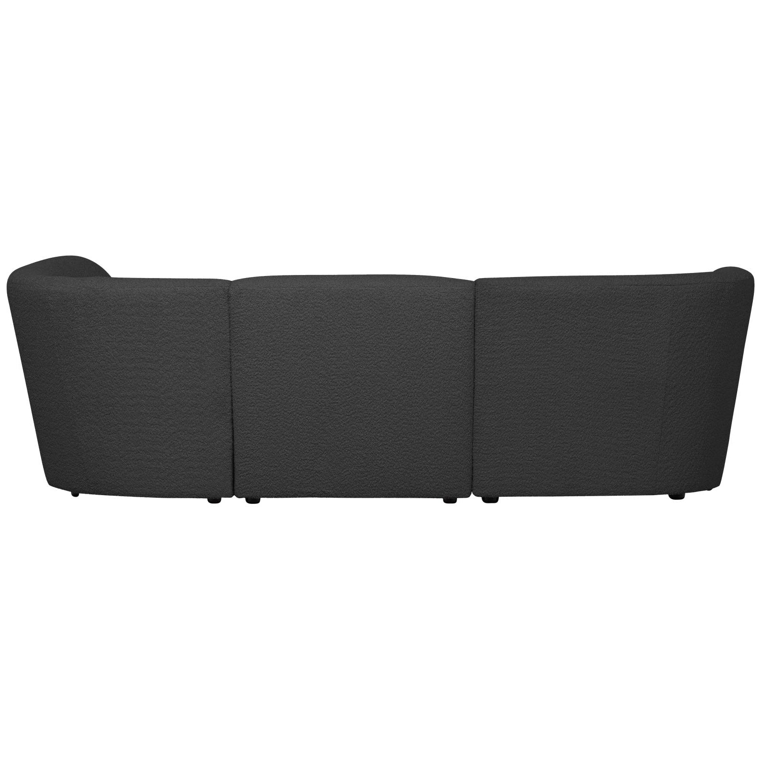 Rechts -Ecke Coco Dunkelgrau Boucle