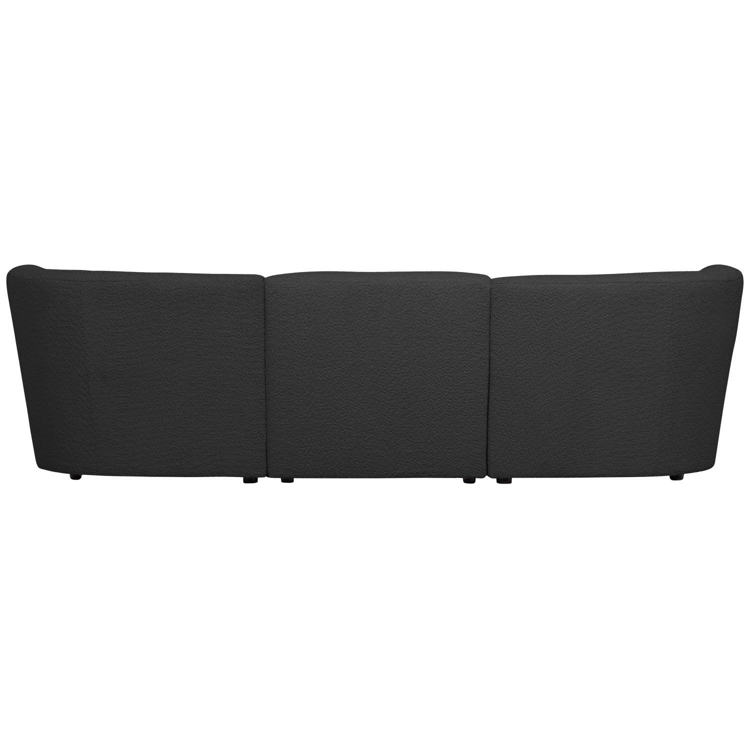 3-Seater Sofa COCO Dark Gray Boucle