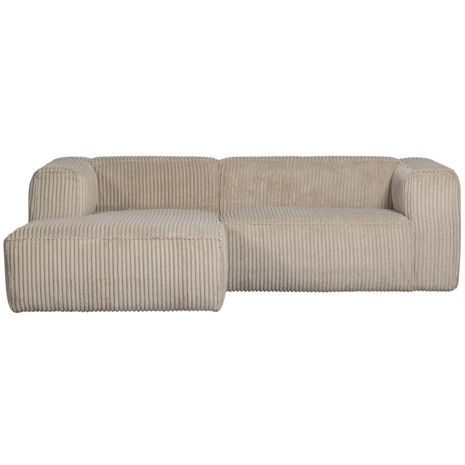 Left -handed corner Bean beige corduroy