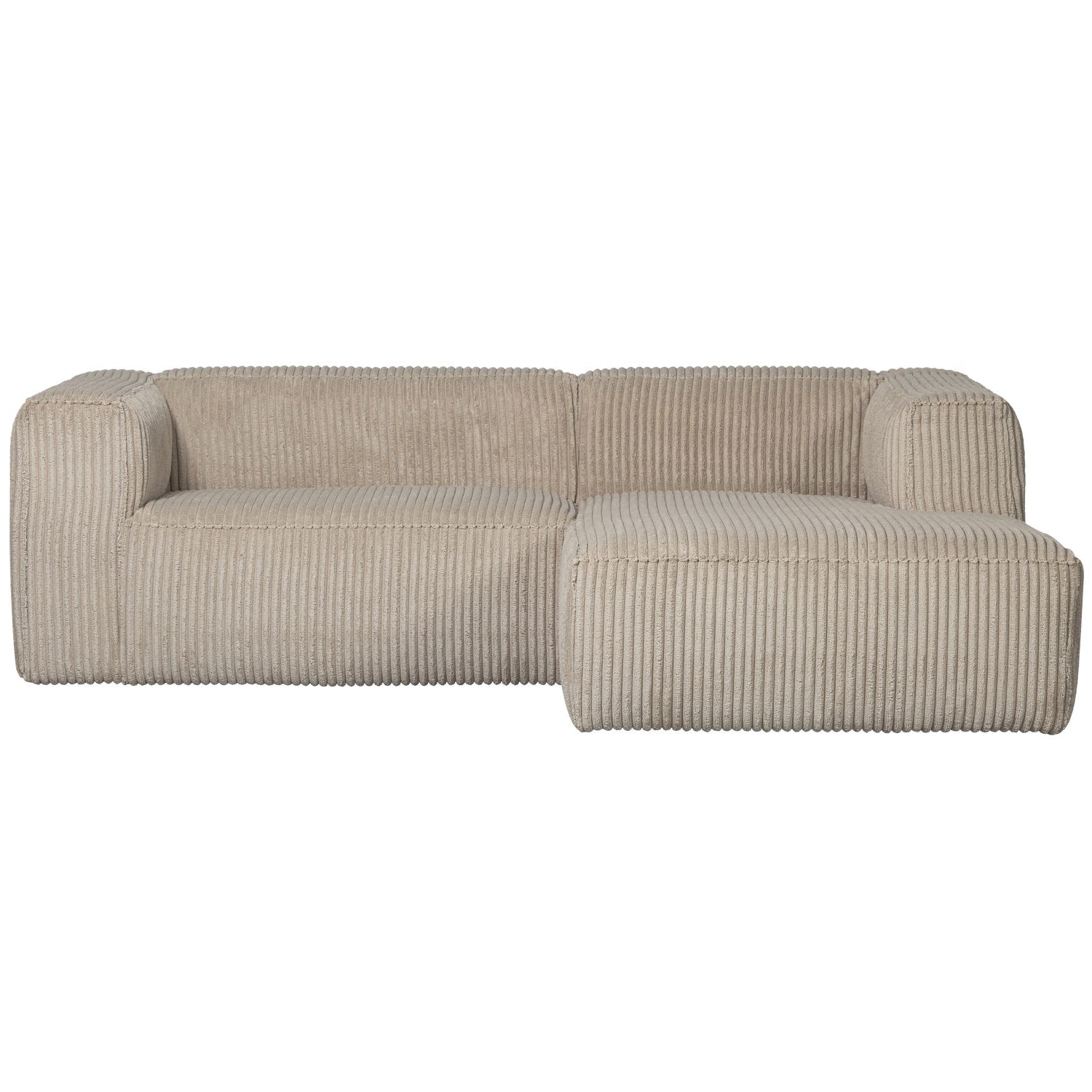 RECHTEN -SANDEL Eckbean Beige Corduroy
