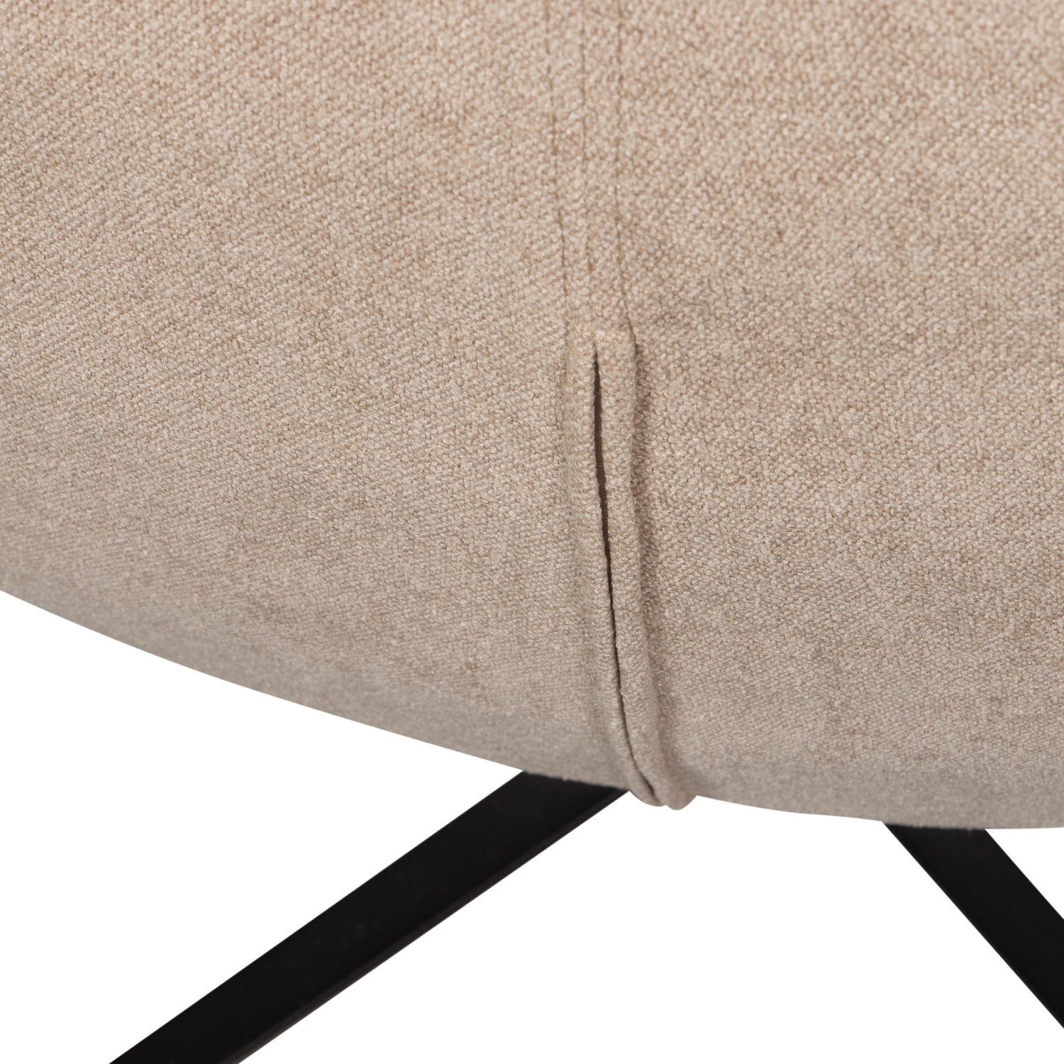 Maudi -Beige -Rotary -Sessel