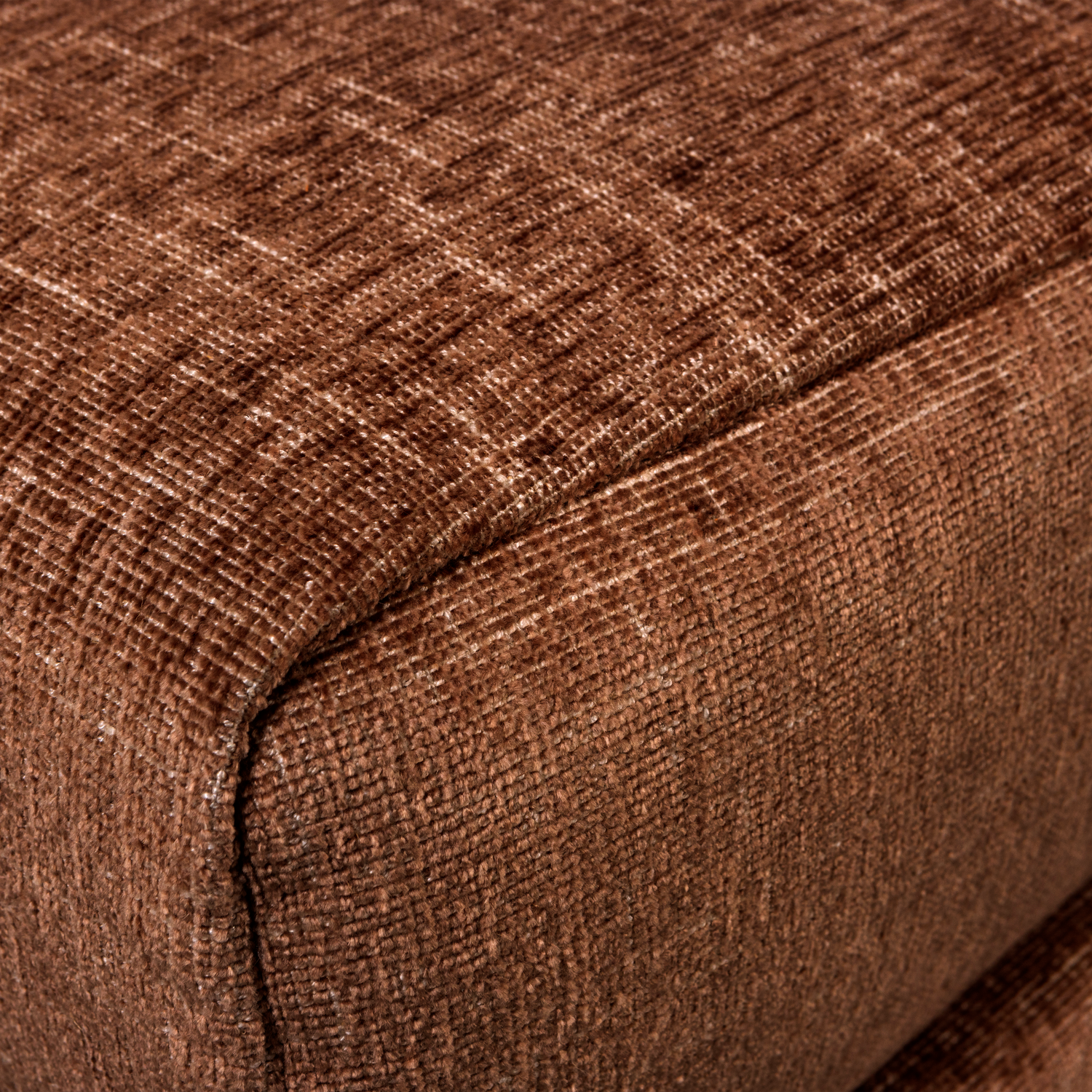 Sofa COUPLE - Eckmodul rostfarbener Melange