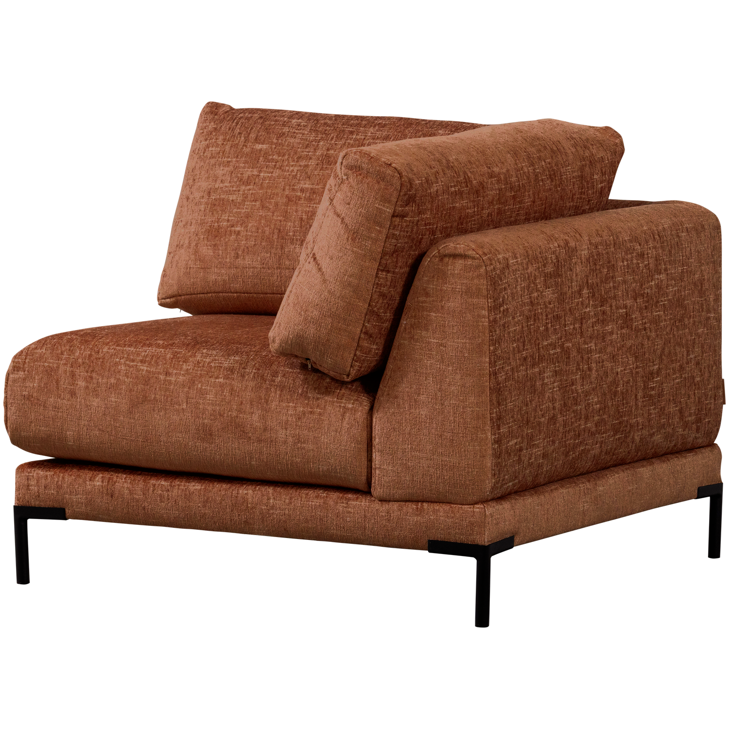 Sofa COUPLE - corner module rust mélange