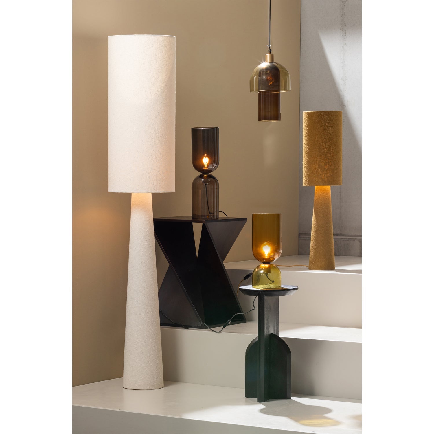 LOFT cream floor lamp