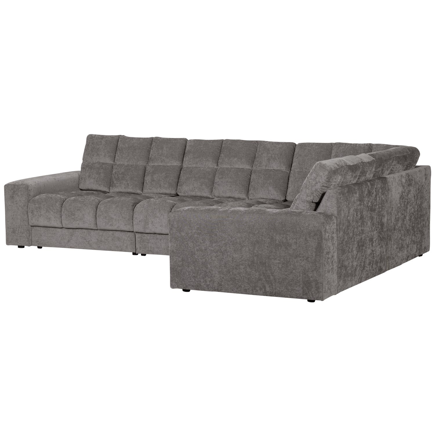 Right-facing corner sofa SECOND DATE mouse gray