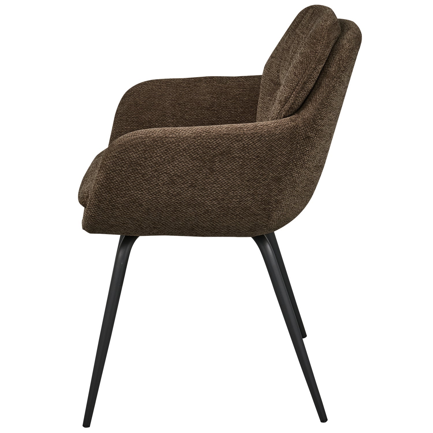 Stuhl RUNA braunes Chenille