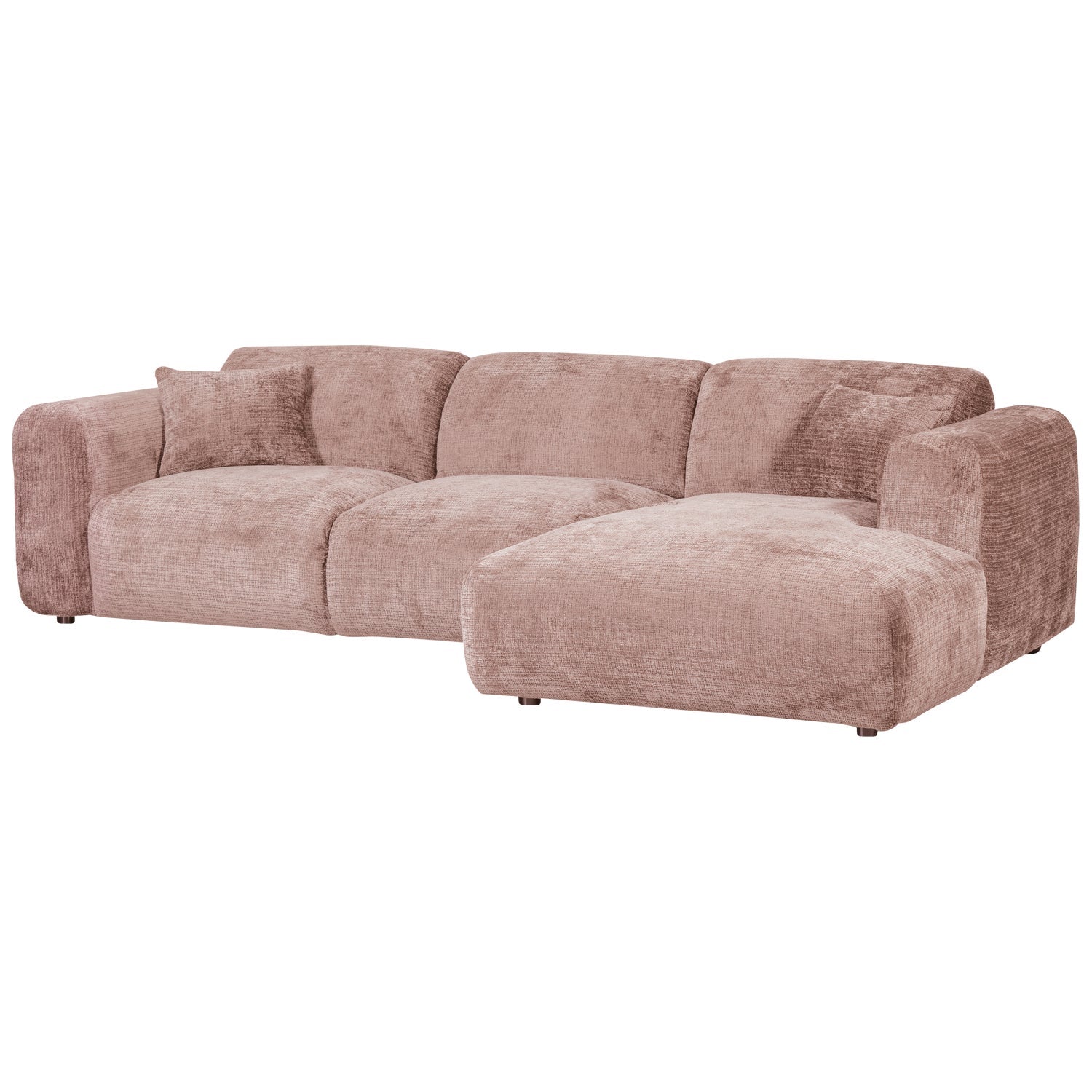 Modularer rechteckiger CLOUD Ecksofa in Rosa