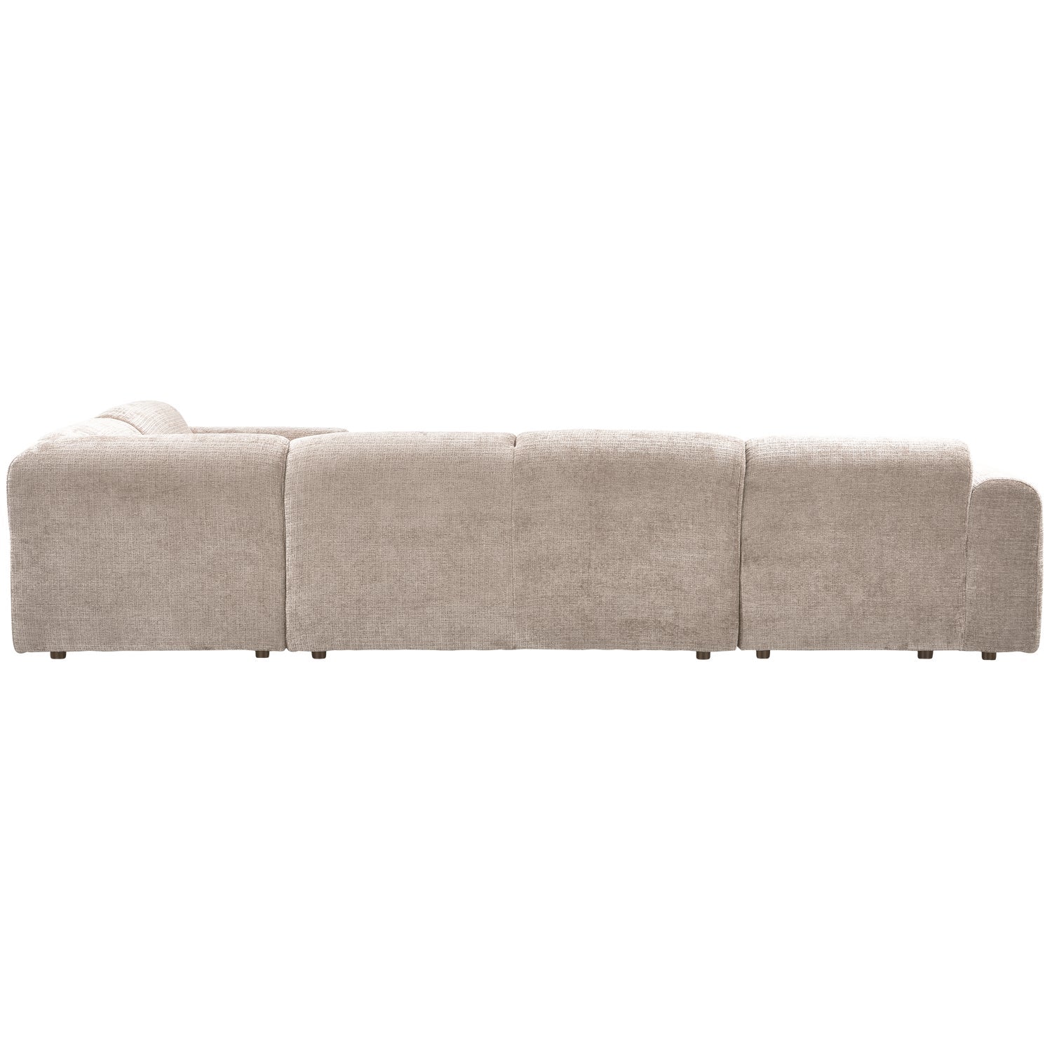 Right-facing panoramic corner sofa CLOUD in beige