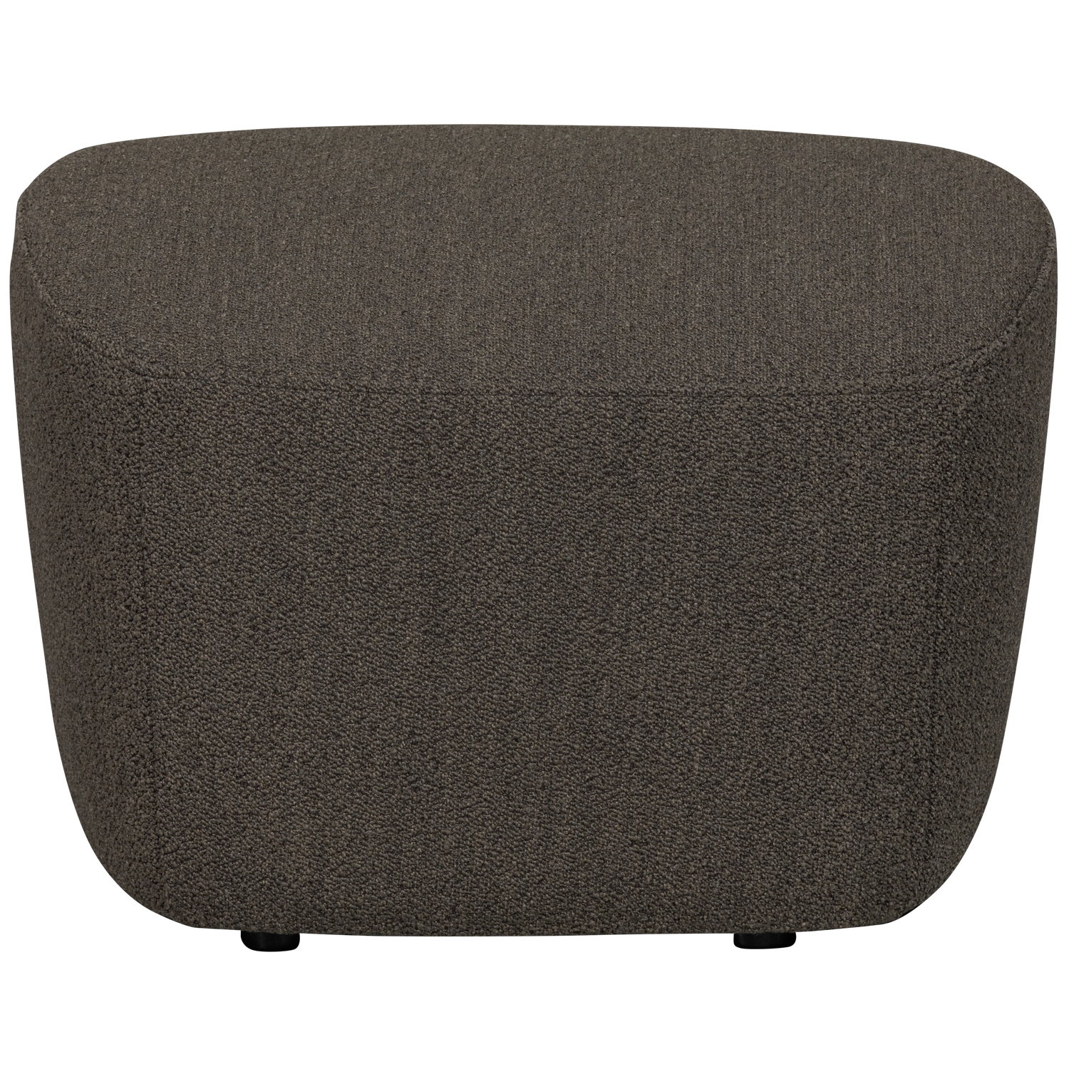 LOFTY Brown Bouclé Pouf