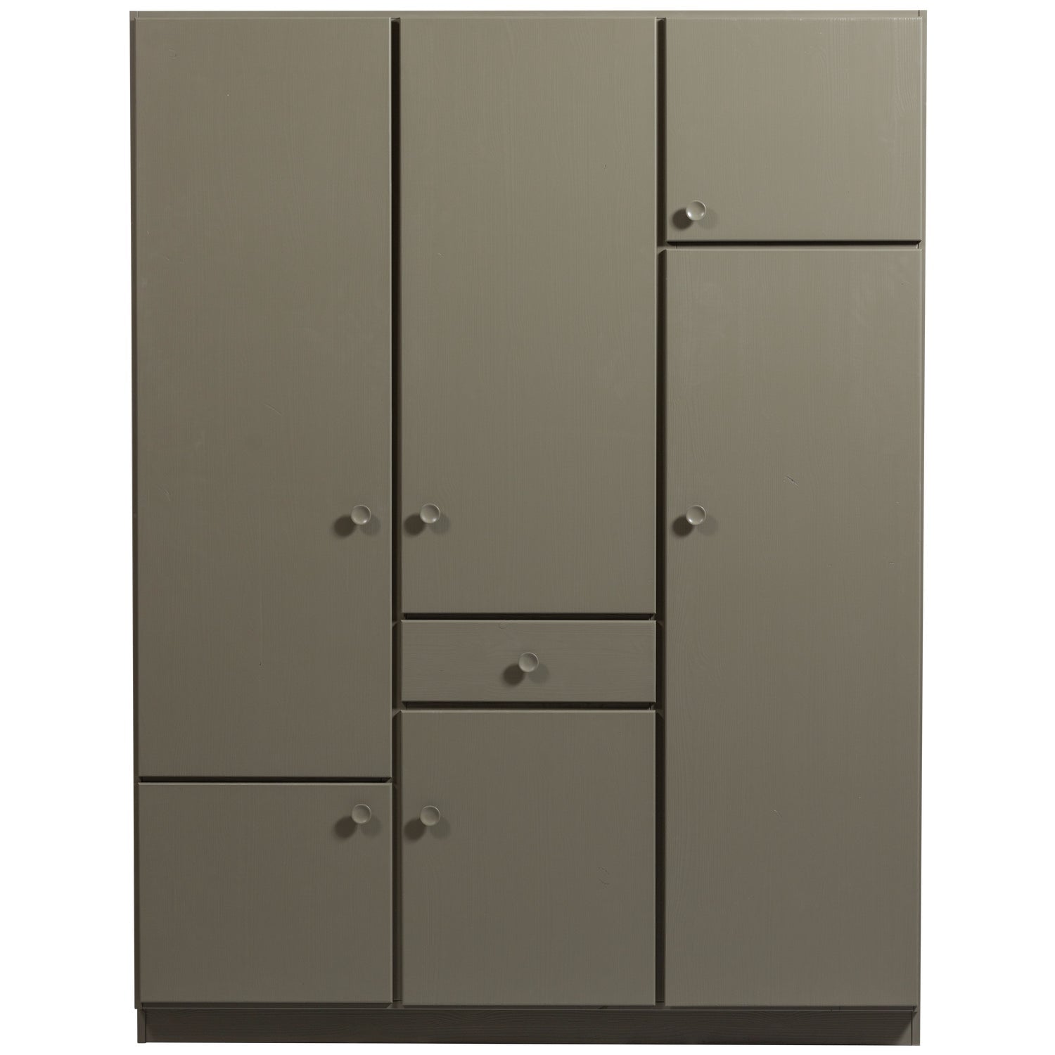 3-door wardrobe Alfie dark green pine