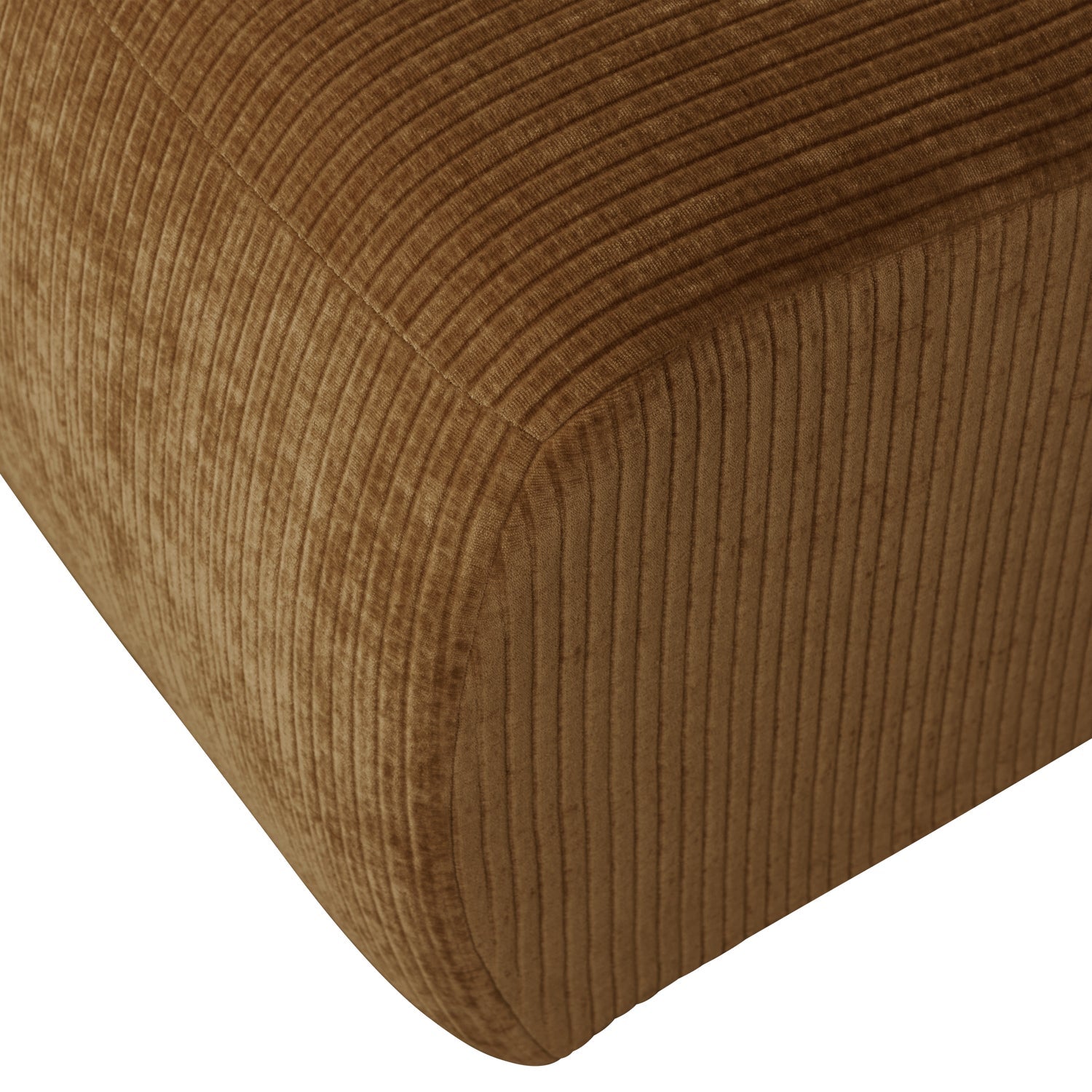 Modulares Sofa MOJO - 1-sitziges Element in dunklem Honigcord