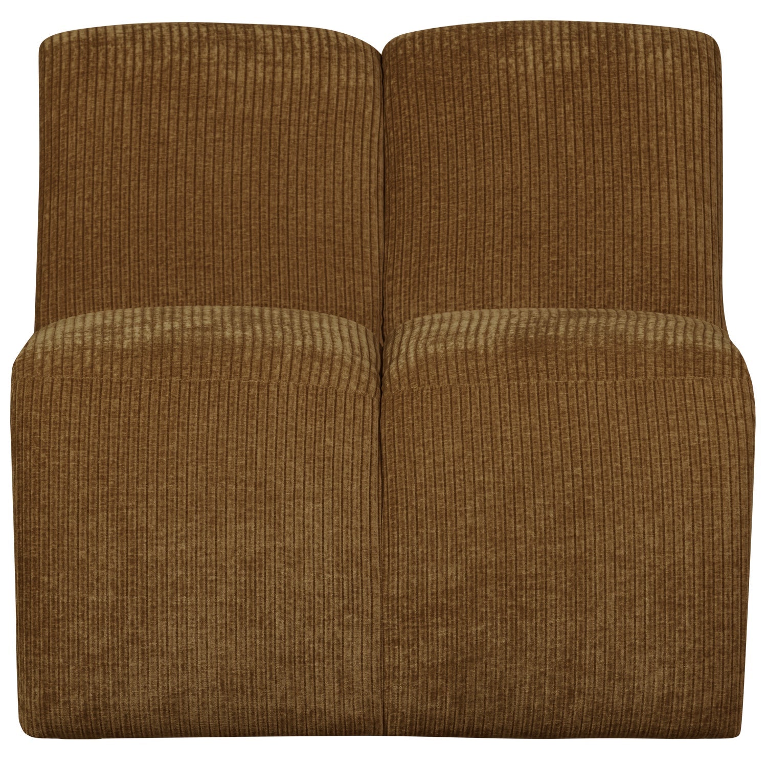 Modulares Sofa MOJO - 1-sitziges Element in dunklem Honigcord