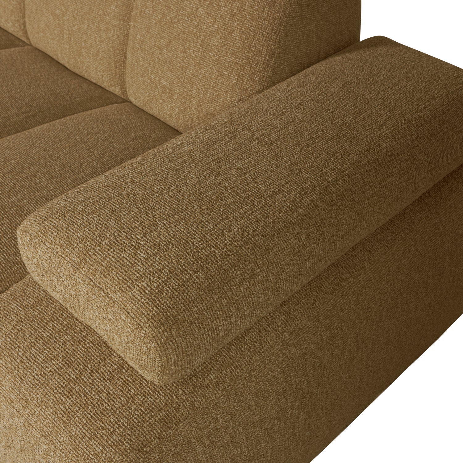 MOJO modular sofa - 1.5-seater right-hand element dark honey bouclé