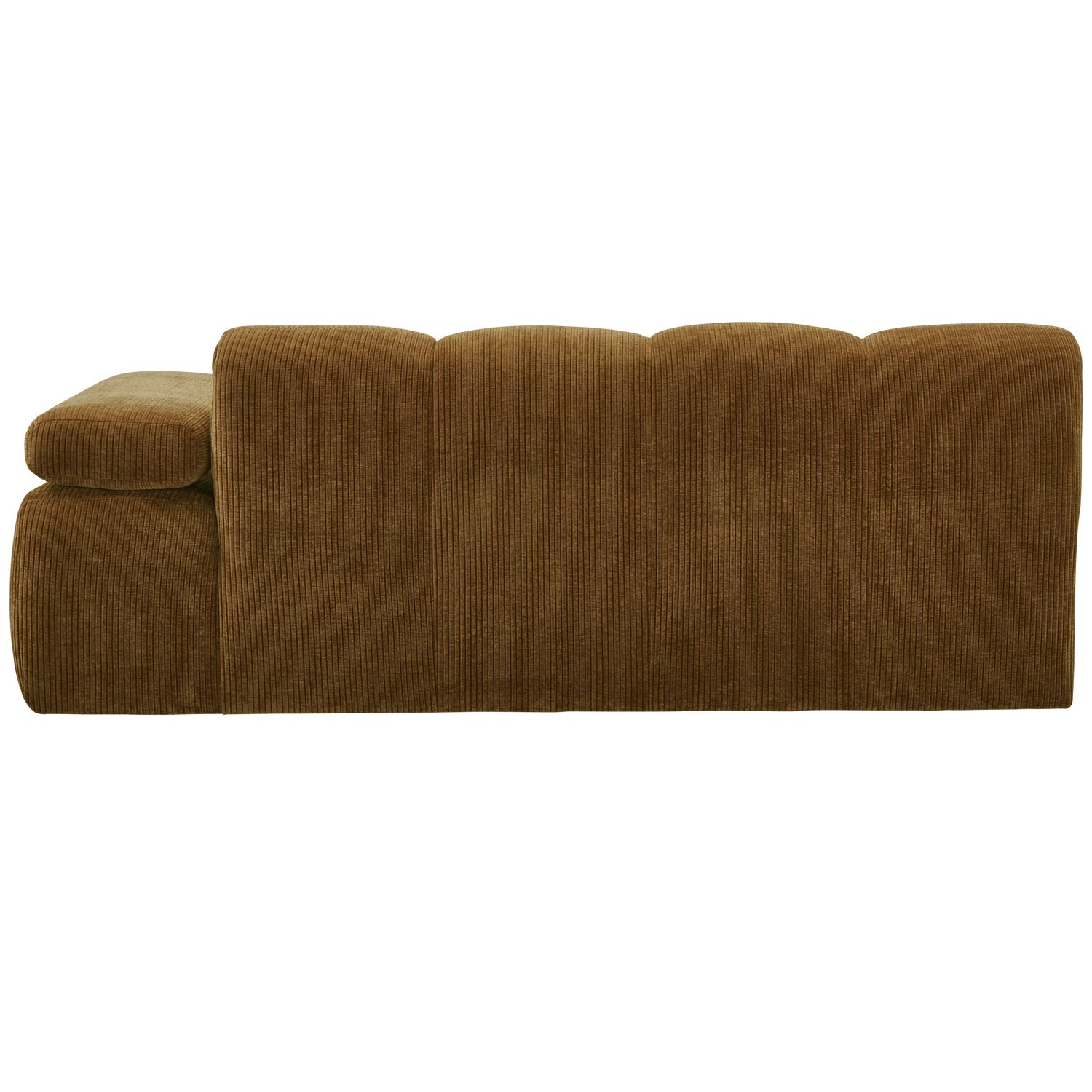 Modulsofa MOJO - 2-sitziges Element in dunklem Honigcord