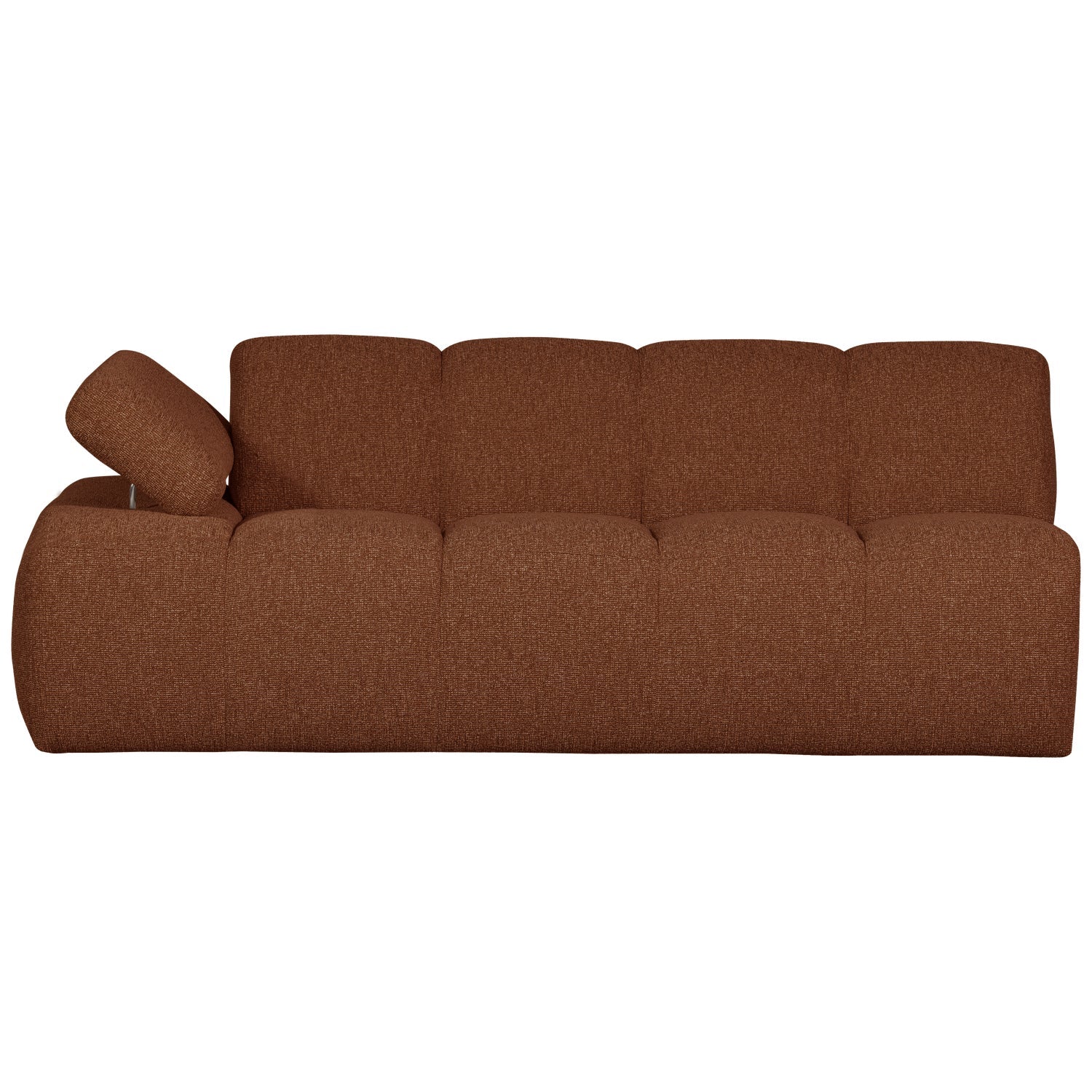 MOJO modular sofa - left-sided 2-seater brown bouclé element