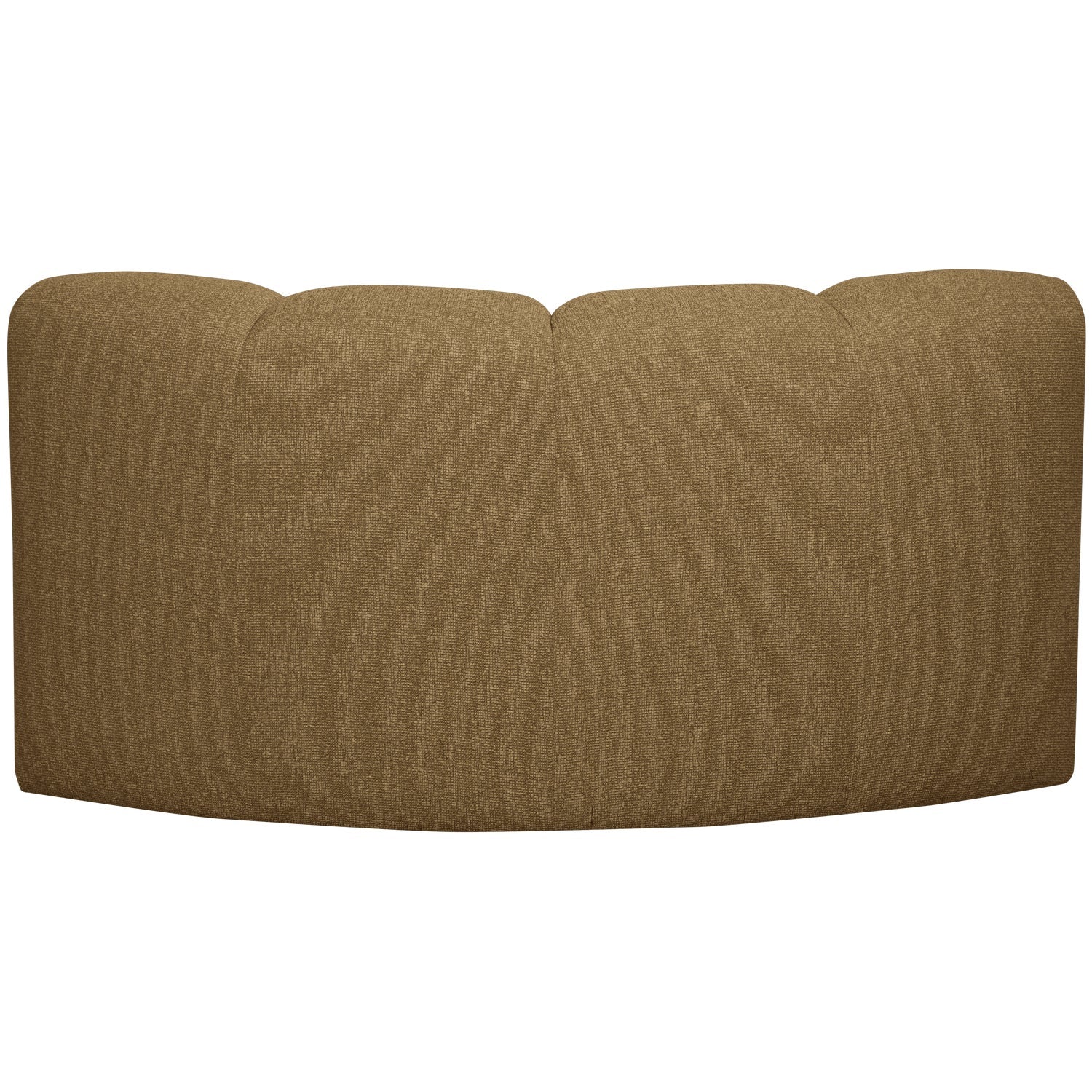 Modulares Sofa MOJO - dunkles honigfarbenes Bouclé-Eckelement