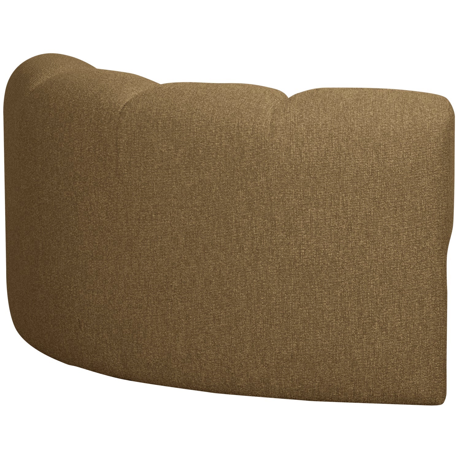 Modulares Sofa MOJO - dunkles honigfarbenes Bouclé-Eckelement