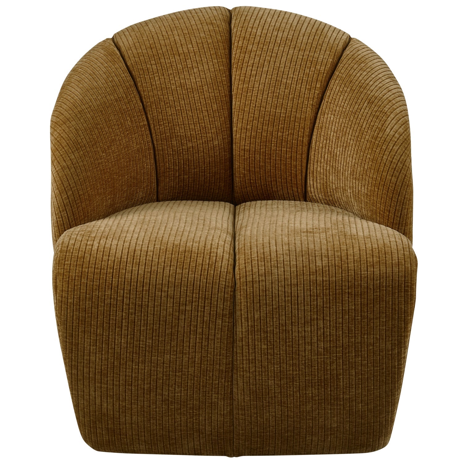 Drehstuhl MOJO dunkel honigfarbener Cord