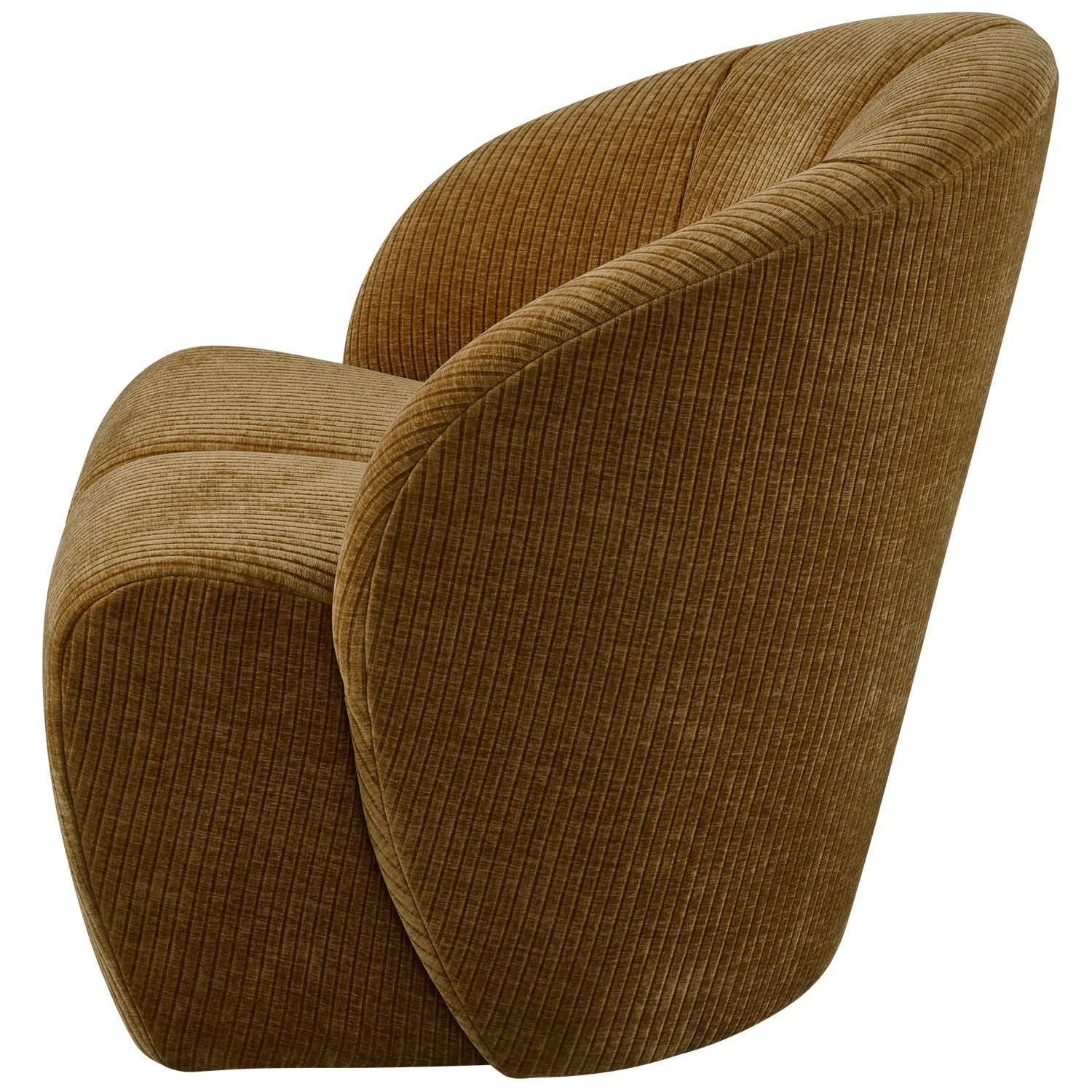 Drehstuhl MOJO dunkel honigfarbener Cord
