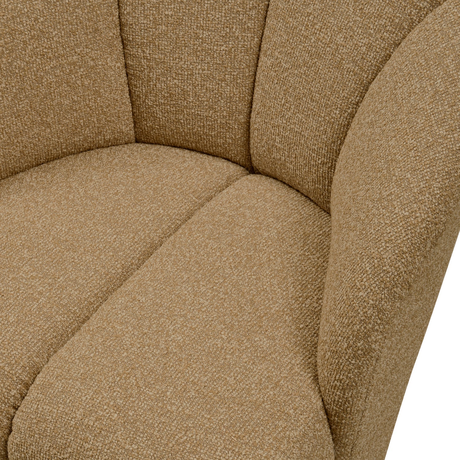 Drehstuhl MOJO dunkles Honig-Bouclé