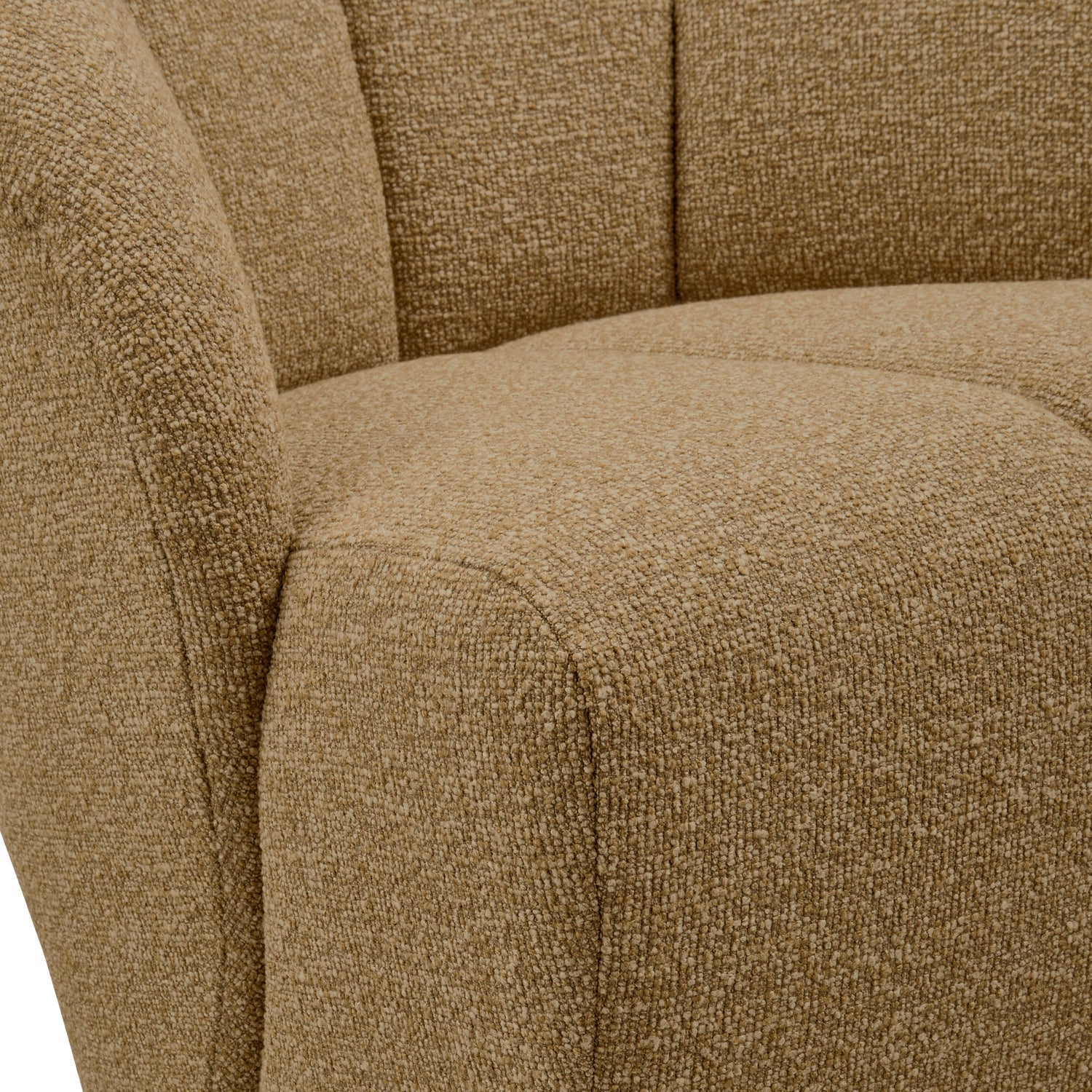Drehstuhl MOJO dunkles Honig-Bouclé