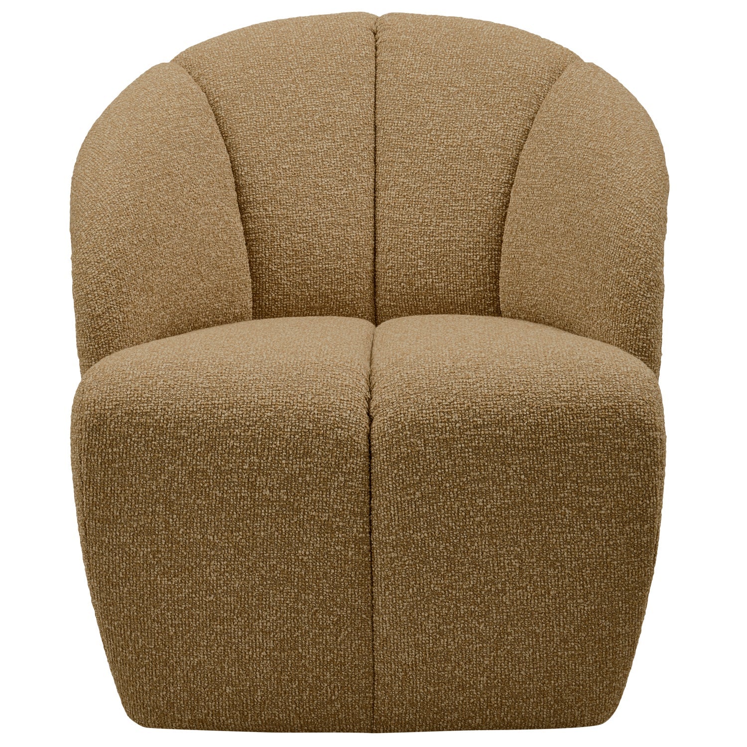 Drehstuhl MOJO dunkles Honig-Bouclé