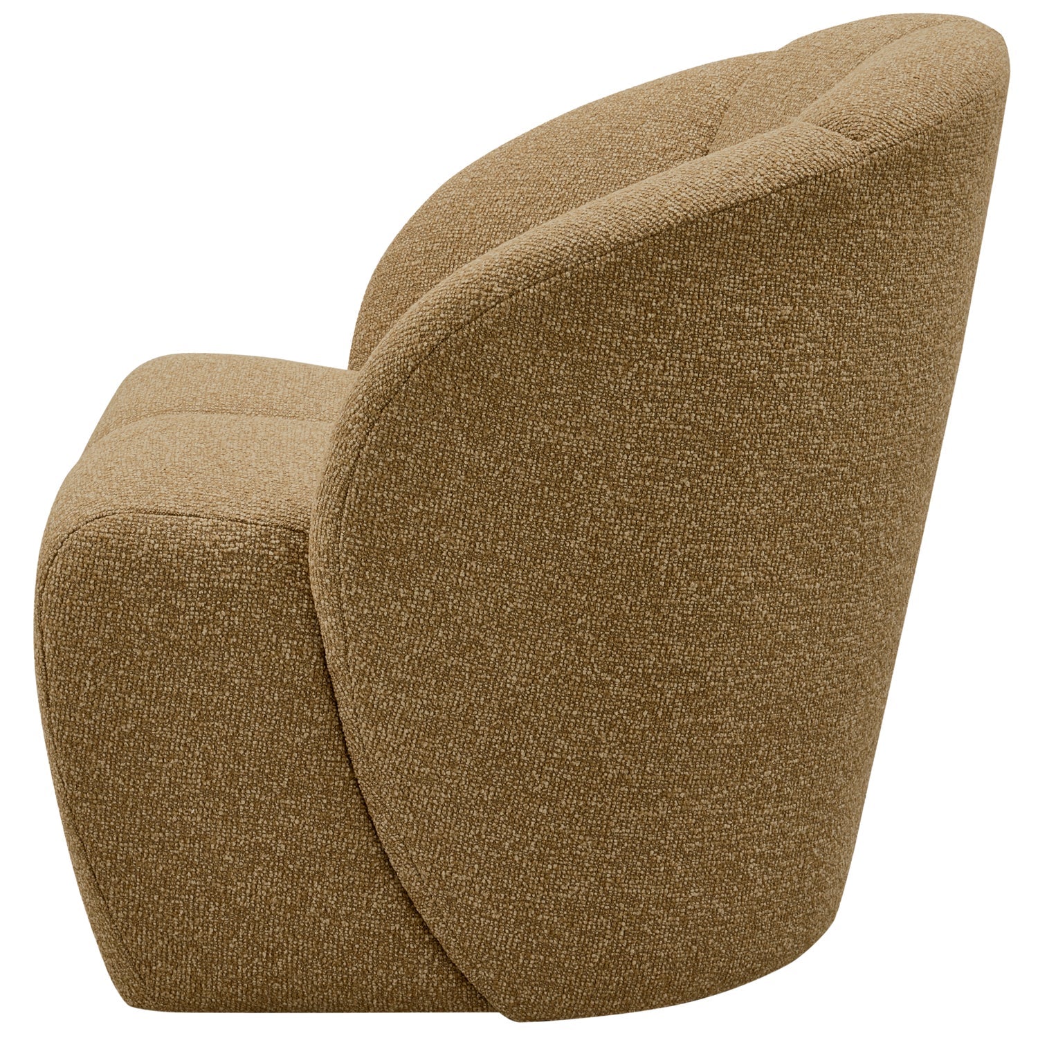 Drehstuhl MOJO dunkles Honig-Bouclé