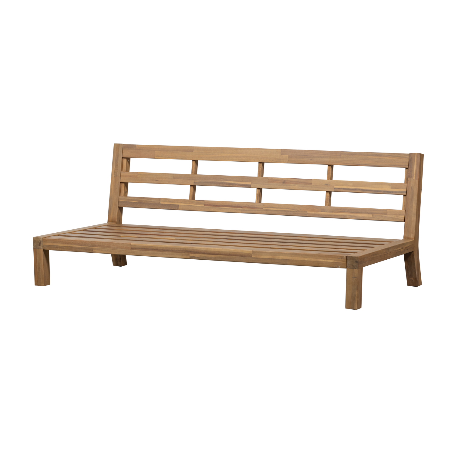 3-Seater Outdoor Sofa RELAX Beige with Acacia Base