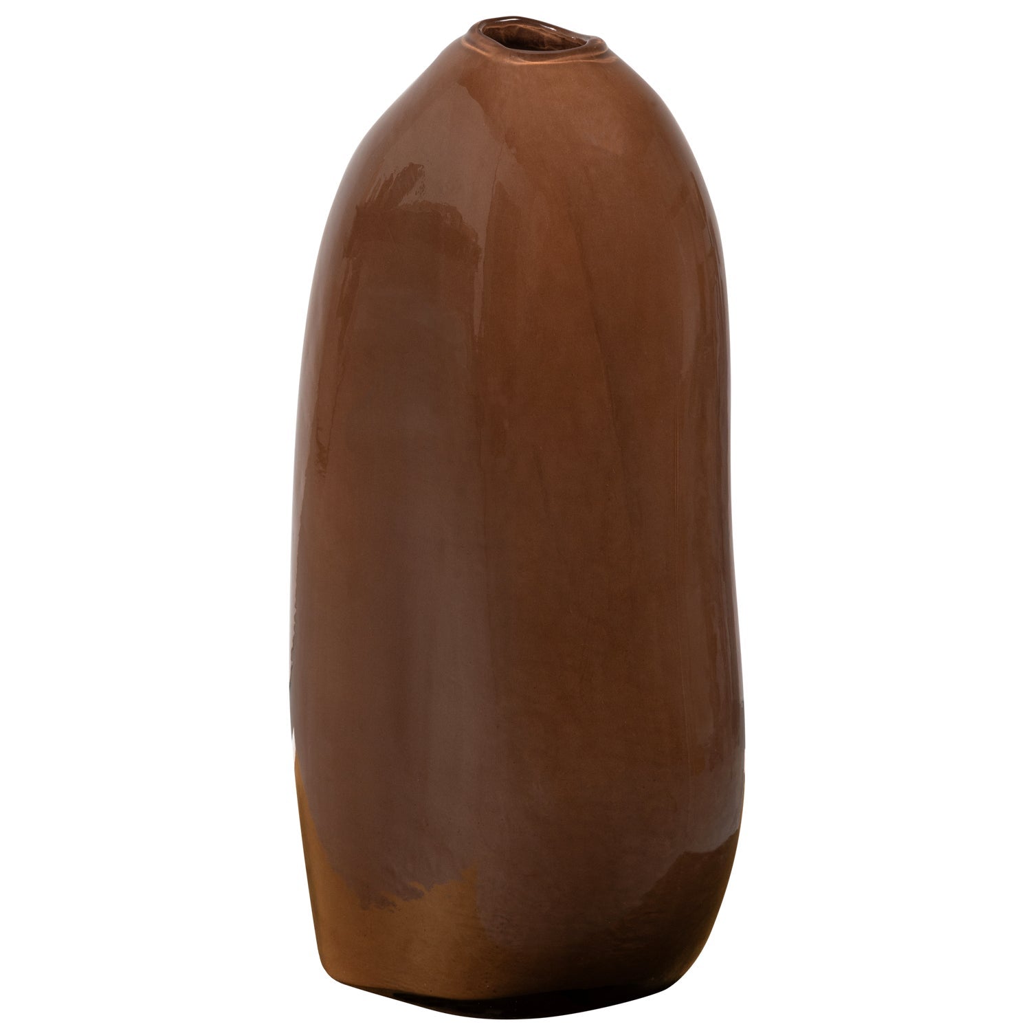 Vase SAHIL braunes Glas