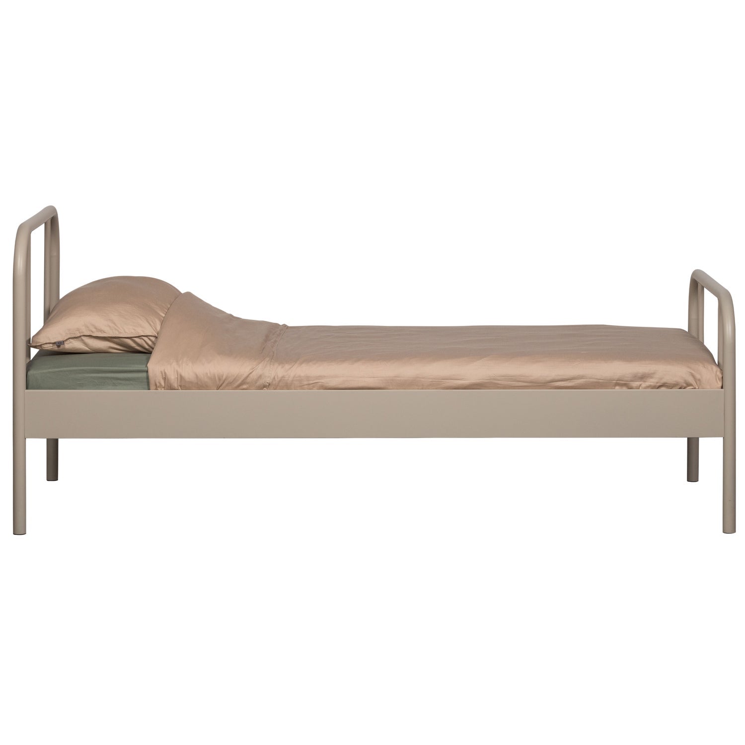 Einzelbett MATA sandfarben