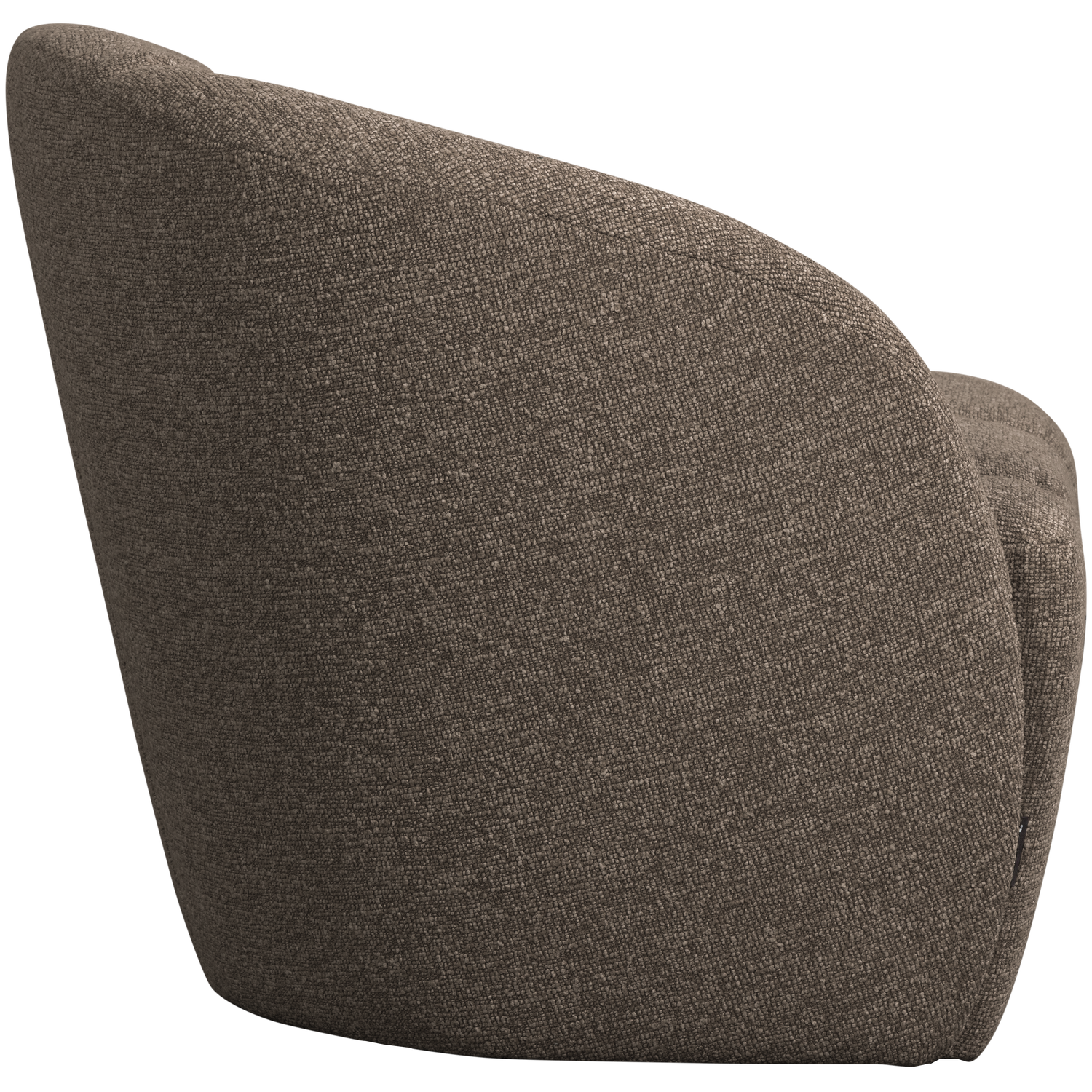 Sofa linksseitig 2-sitzig MOJO braun meliert Boucle