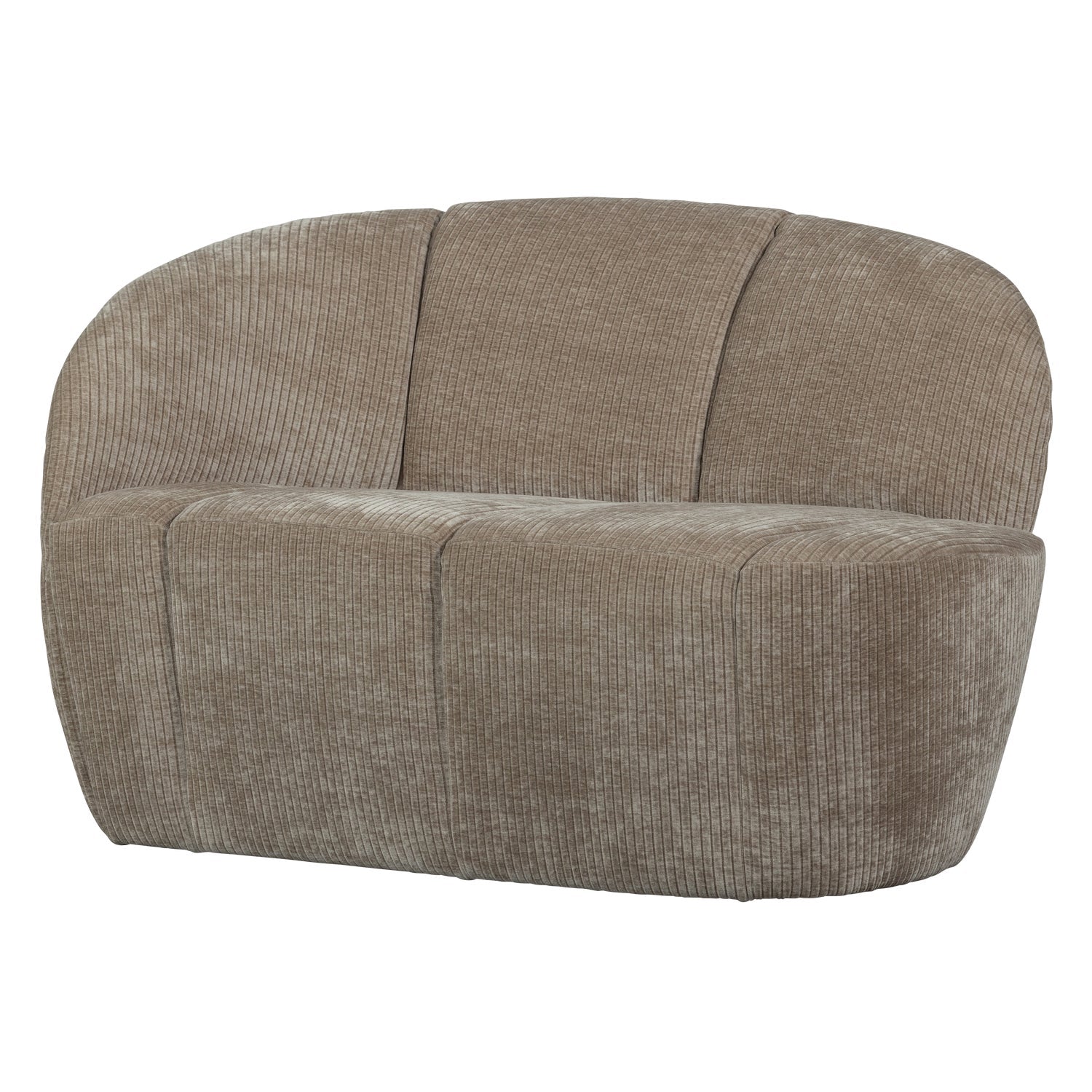 Sofa 2-sitzig links MOJO dunkel sandfarbener Cord