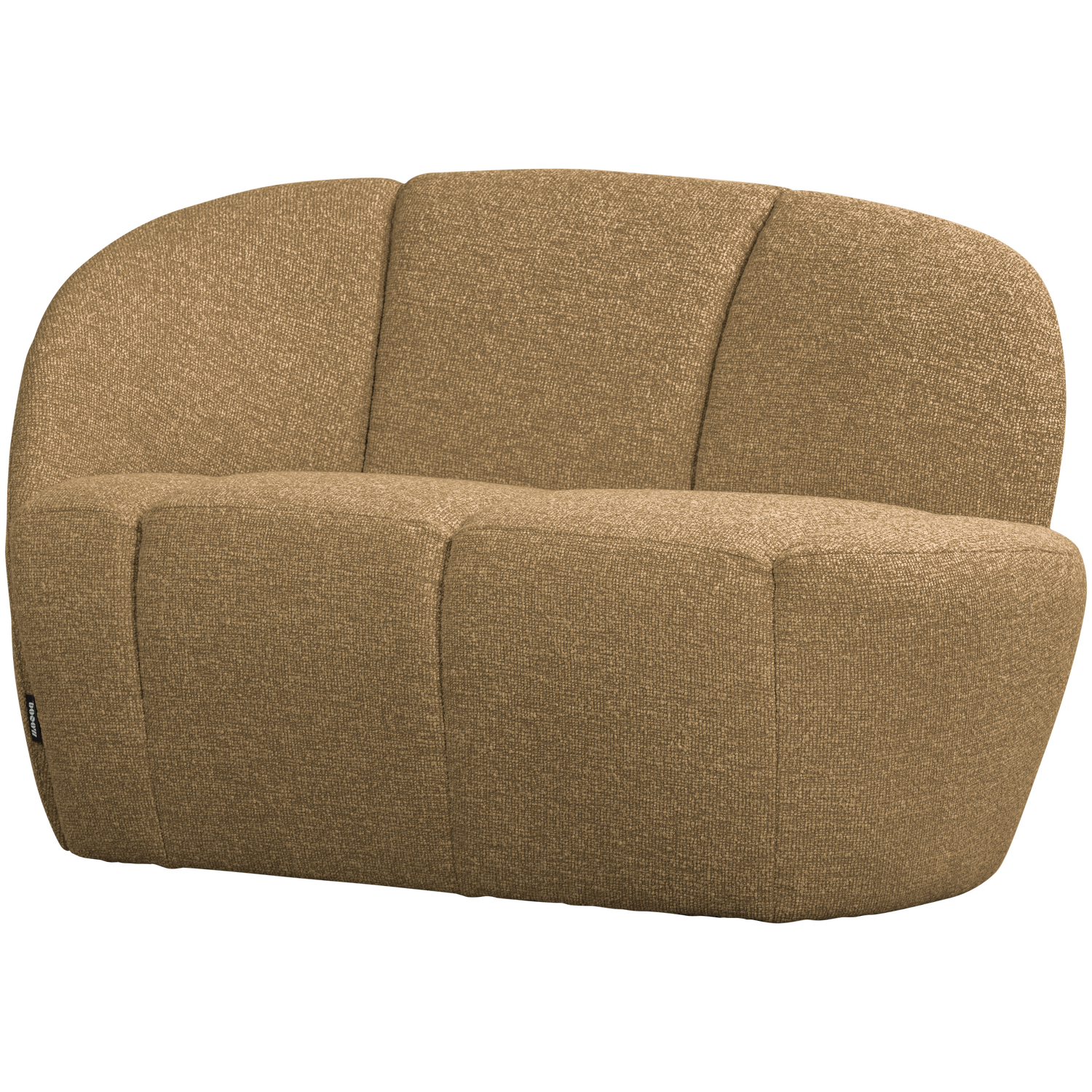 Sofa linksseitig 2-sitzig MOJO honigmelange Boucle