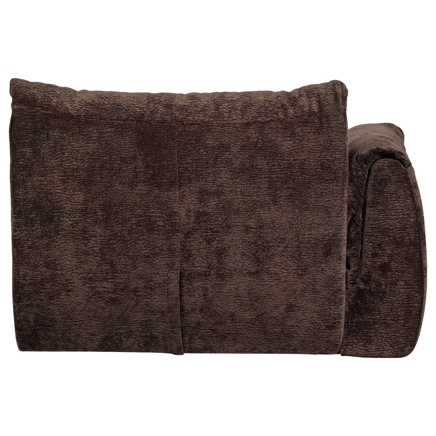 Modulares Sofa BAGGY 3D - linkes Element in Dunkelbraun