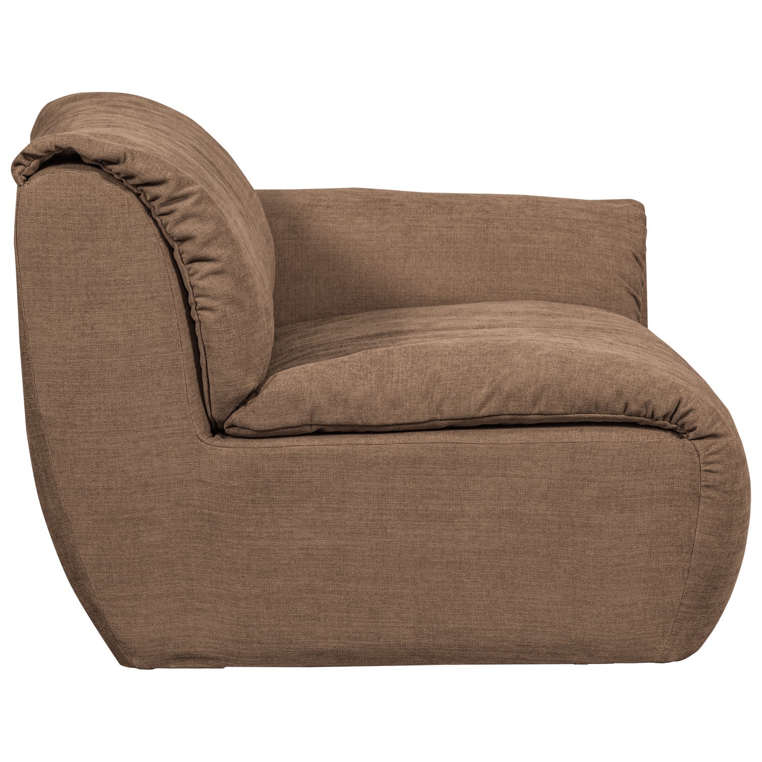 BAGGY modular sofa - right-side element brown